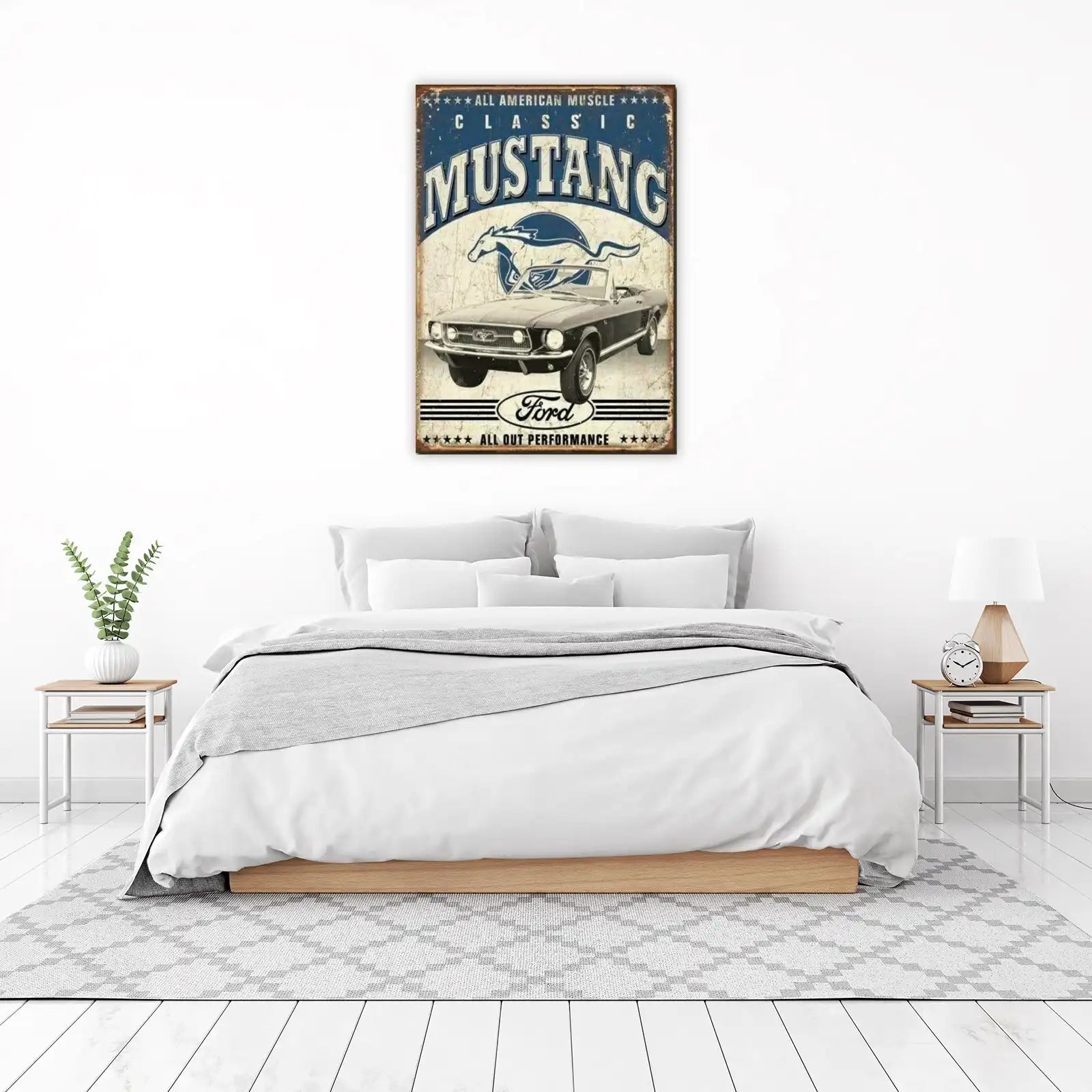 Vintage Mustang Convertible Wall Art