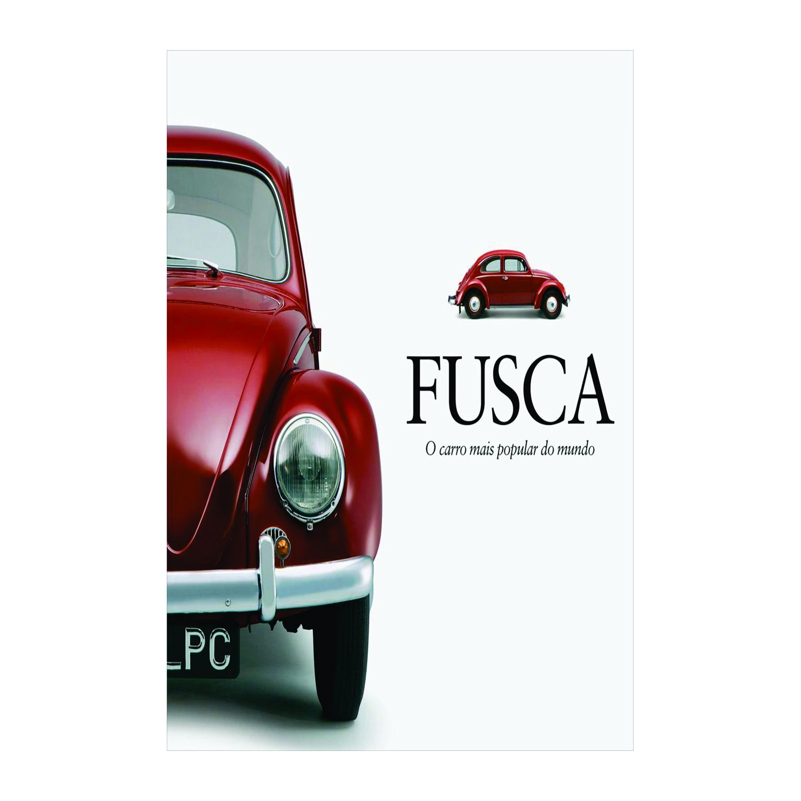 Classic Red Fusca Beetle Car Wall Art