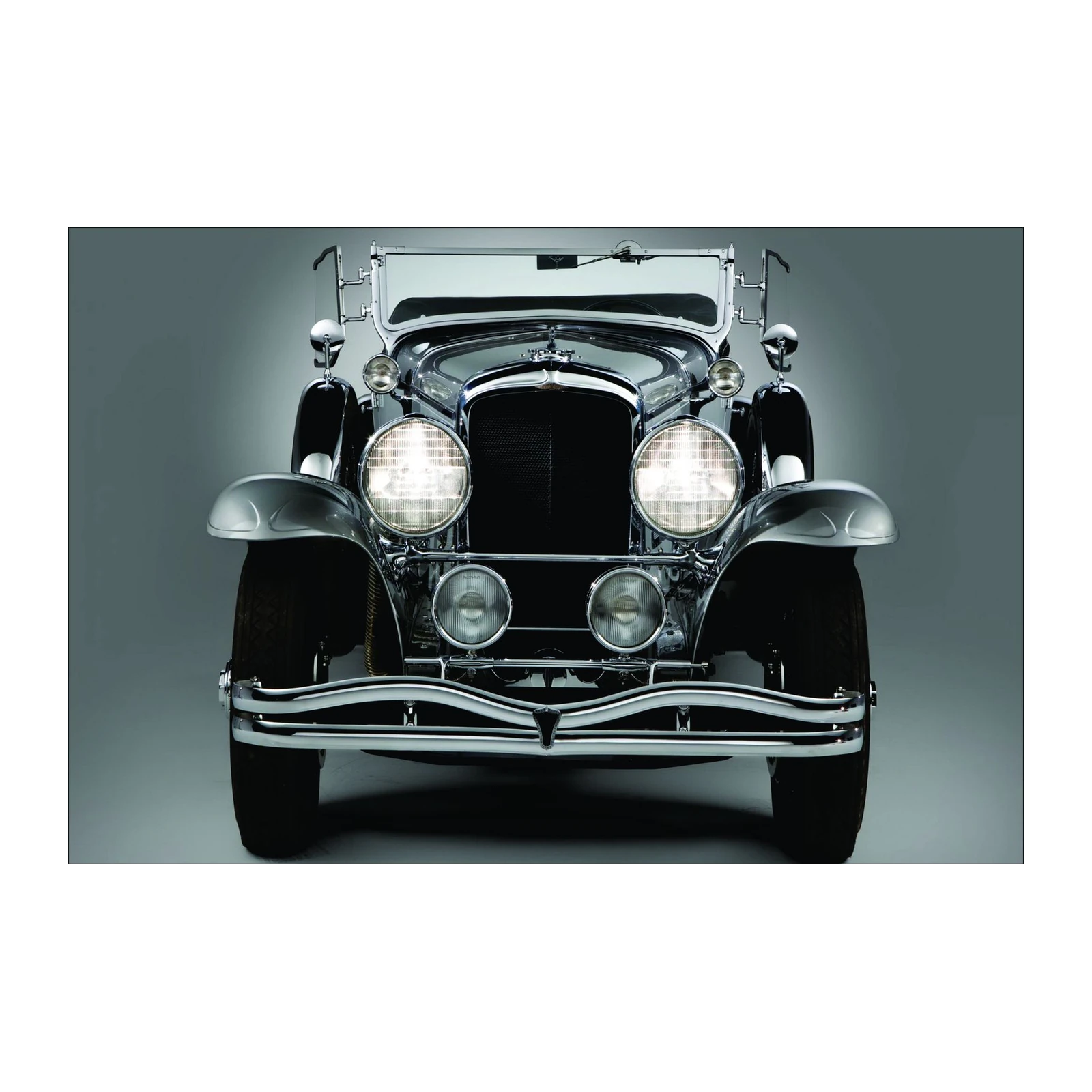Vintage Luxury Car Headlights Wall Art