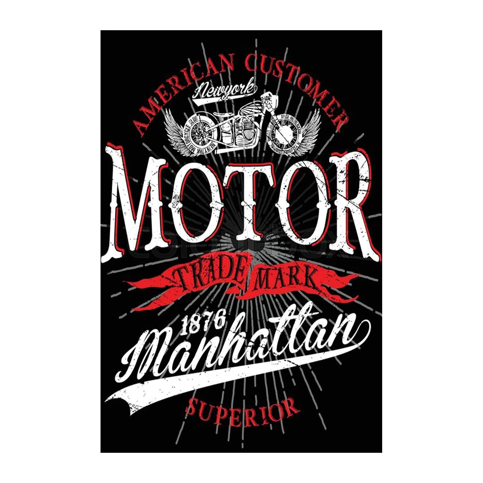 American Rider Motor Manhattan Wall Art
