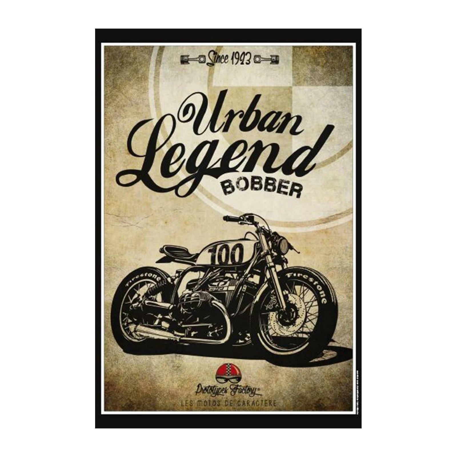 Urban Legend Bobber Motorcycle Wall Art