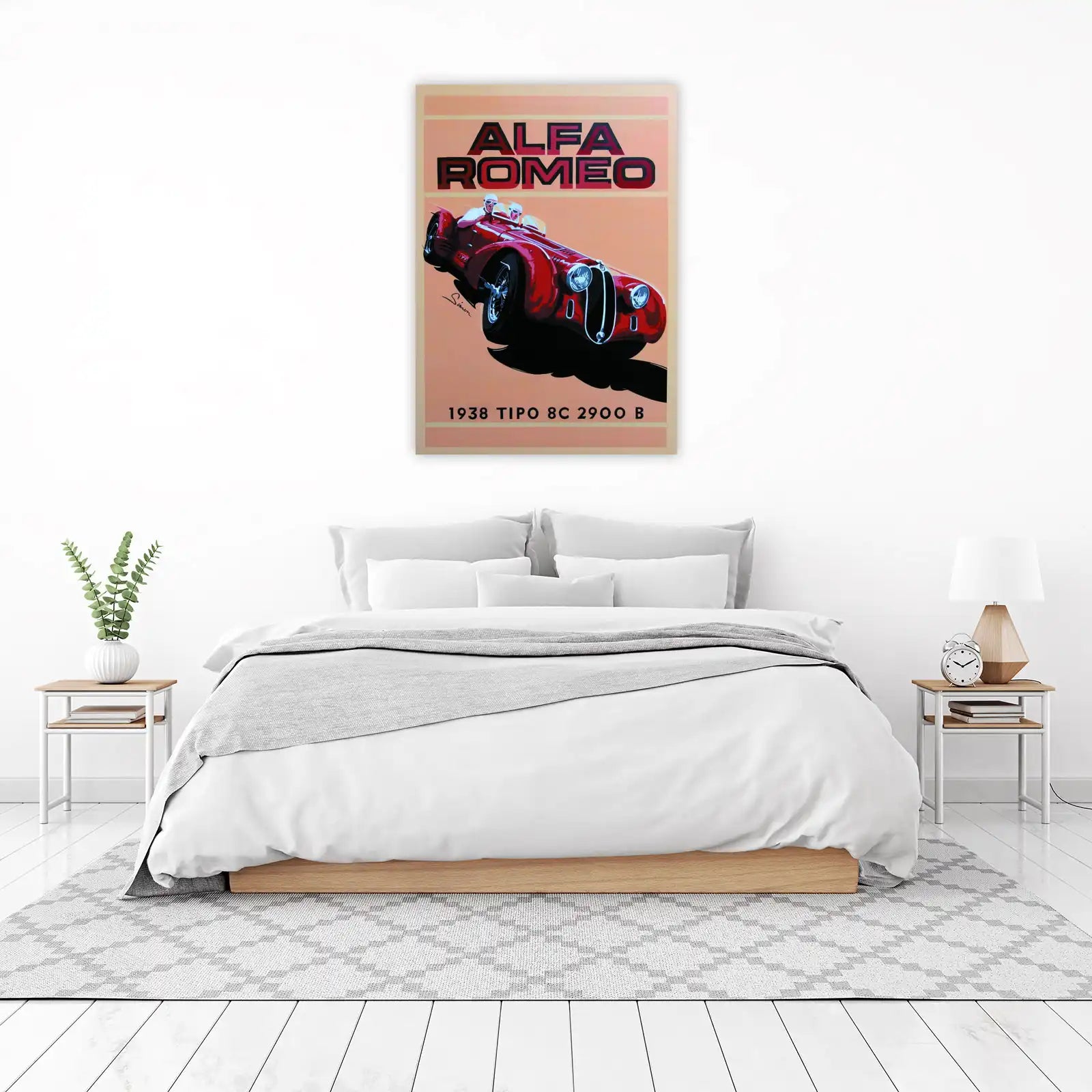 Vintage Alfa Romeo 1938 Car Wall Art