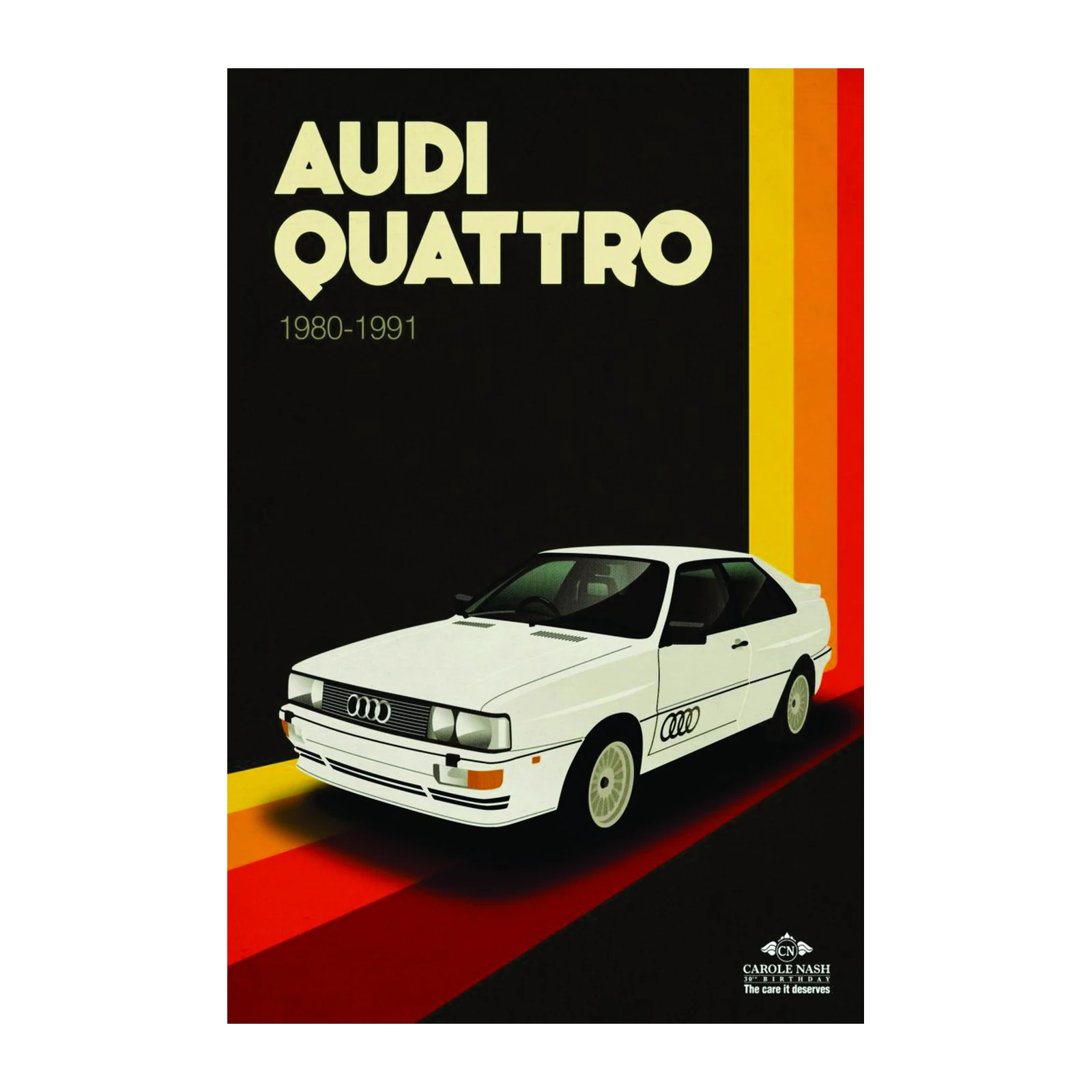 Retro Audi Quattro 1980-1991 Wall Art