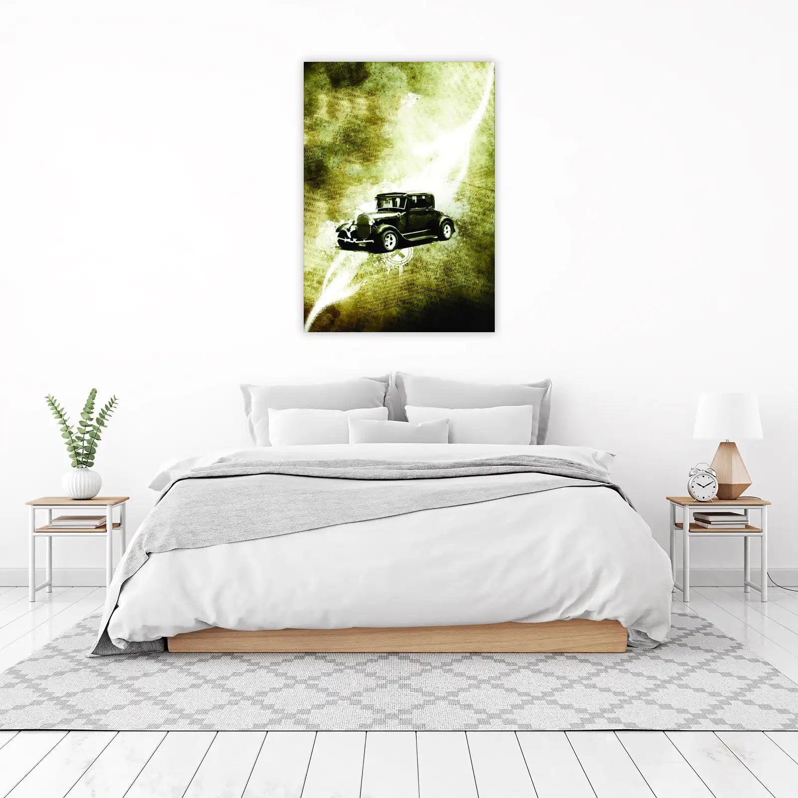 Vintage Automobile Collage Wall Art