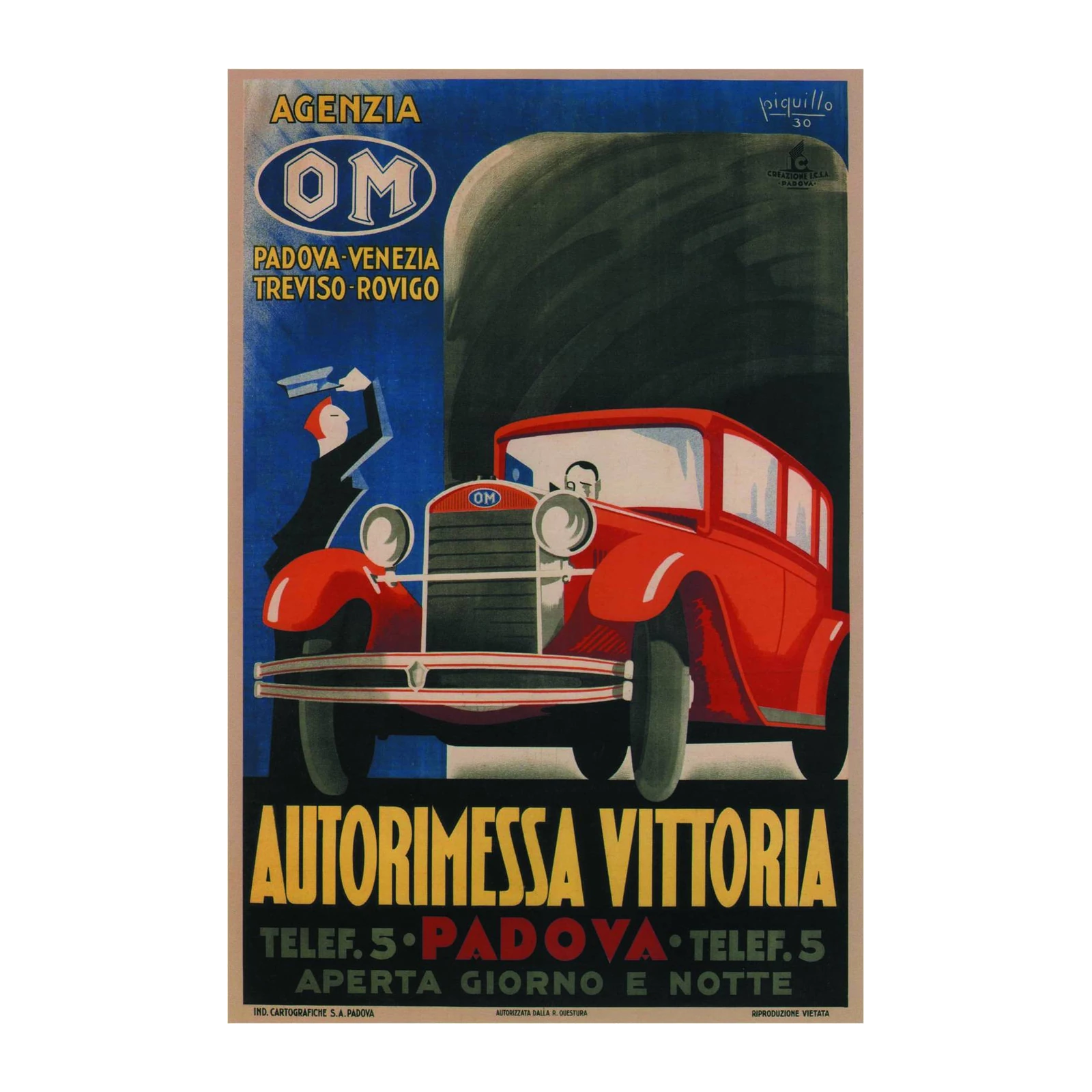 Vintage OM Car Art Print