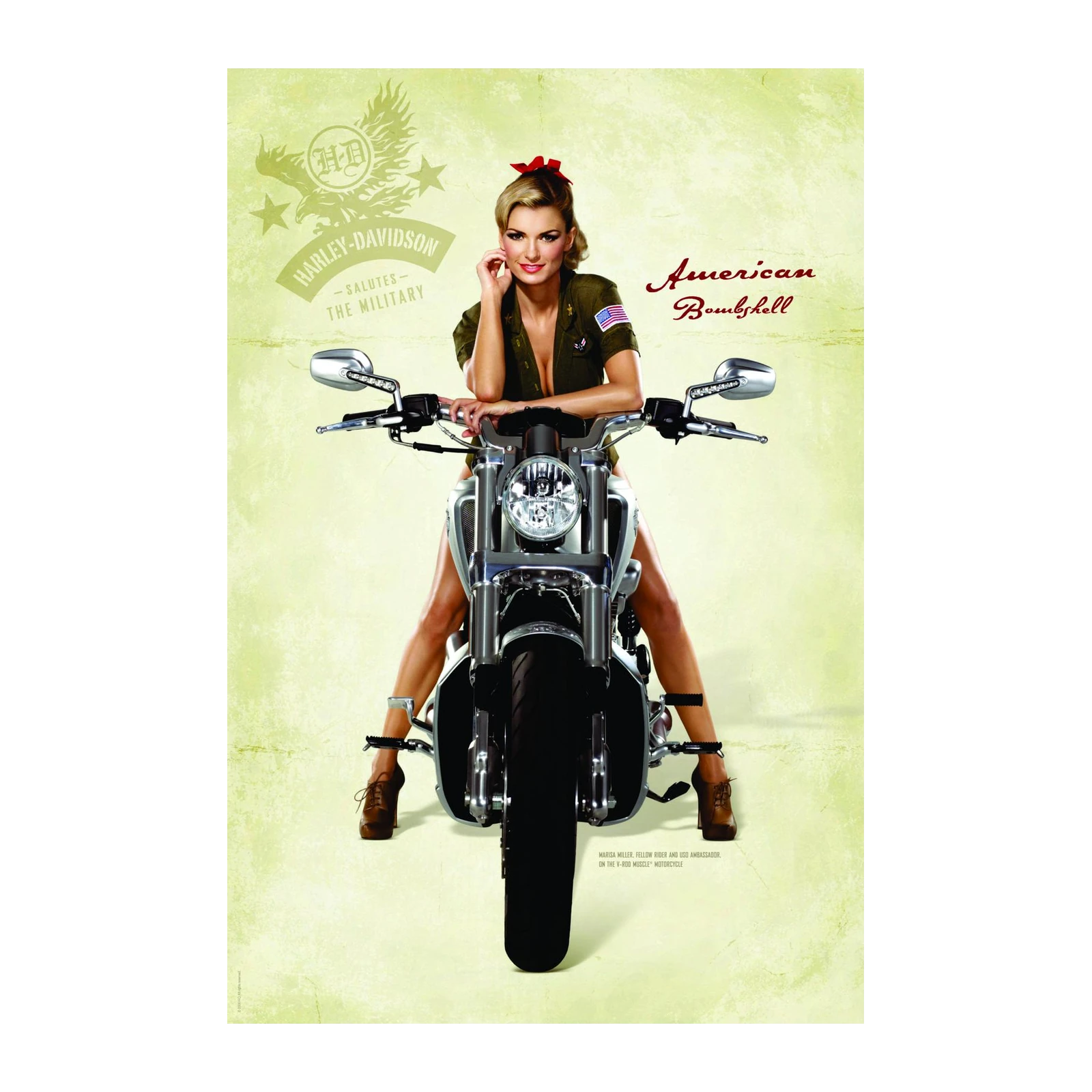 American Bombshell Harley Davidson Wall Art