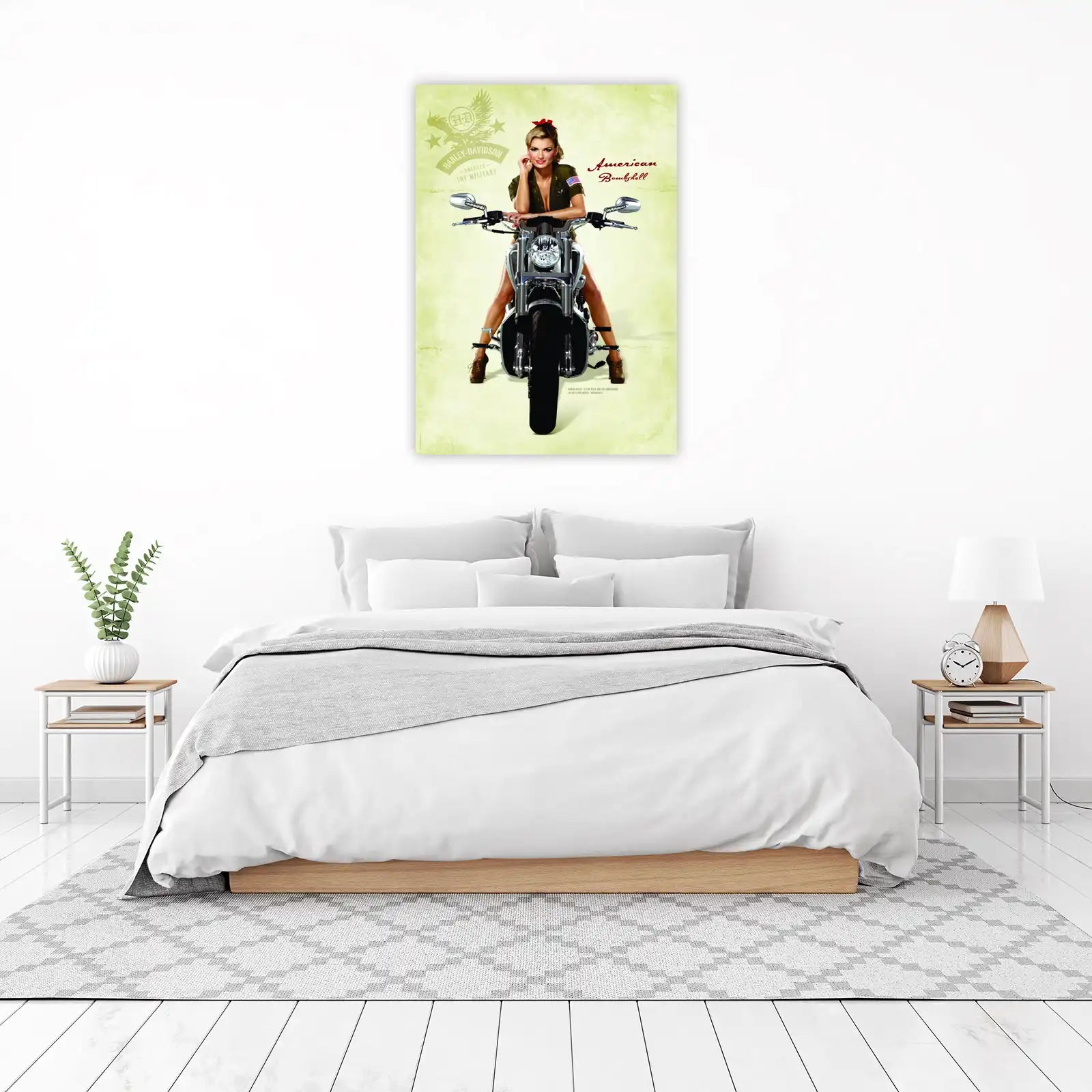 American Bombshell Harley Davidson Wall Art