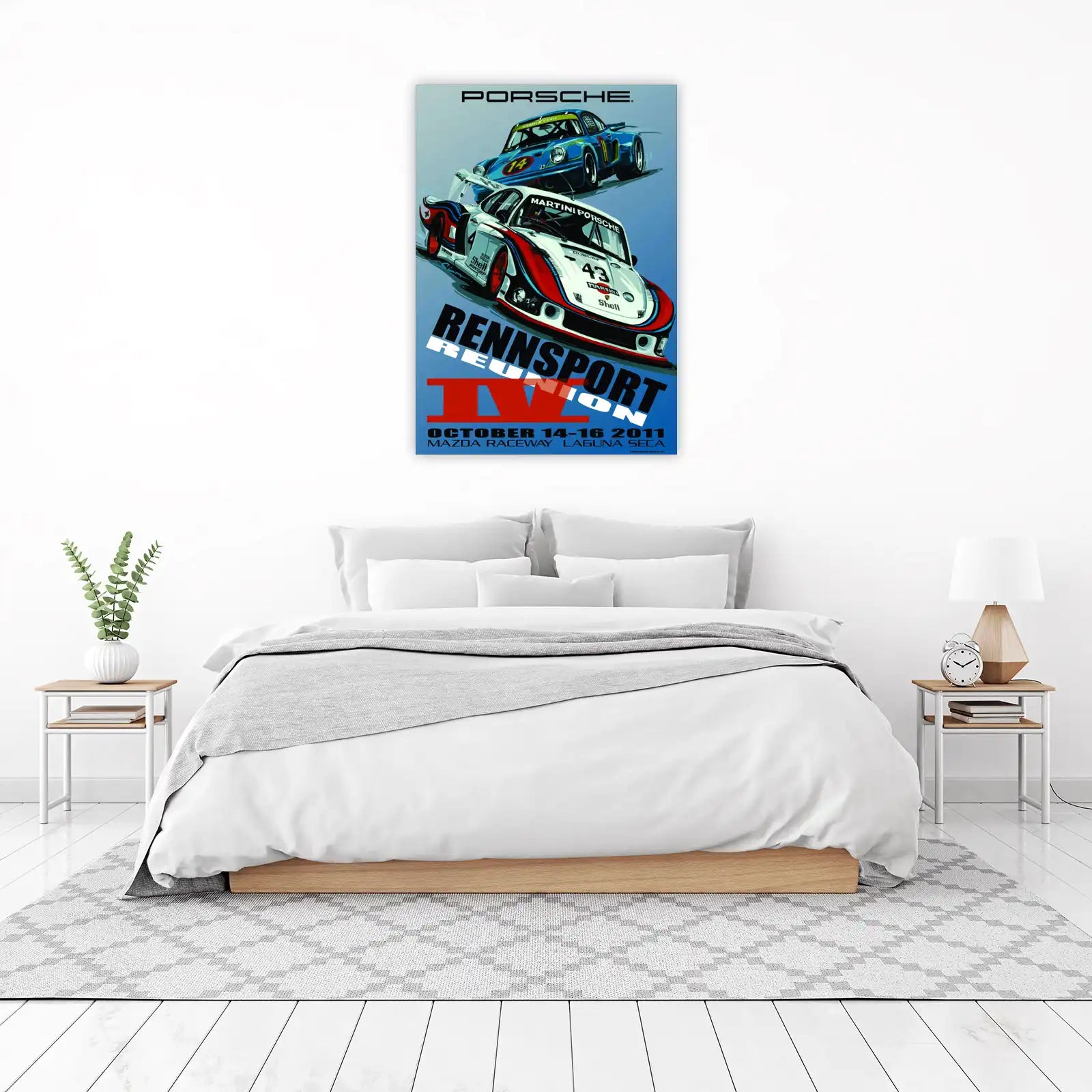 Vintage Porsche Racing Art Wall Art