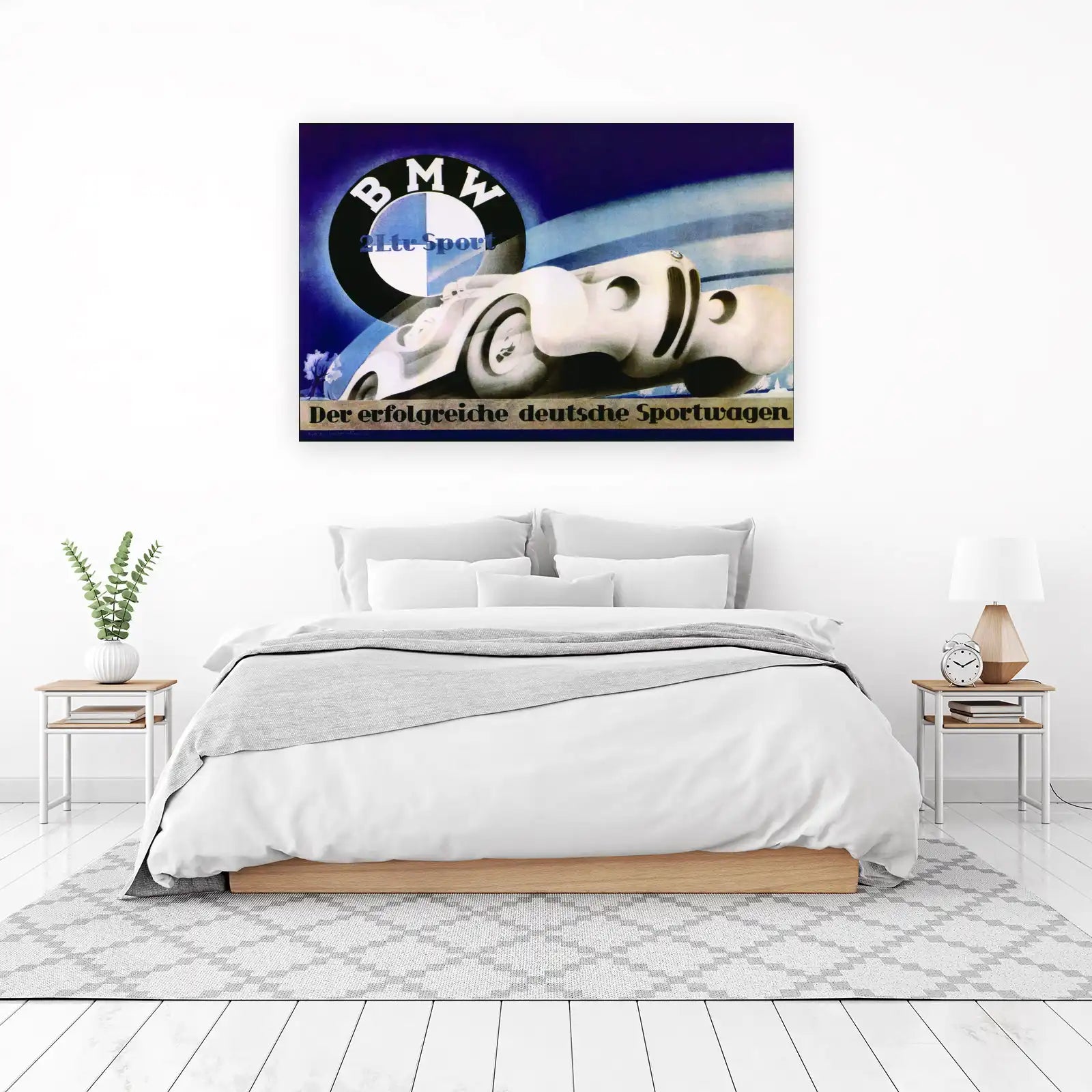 Vintage BMW Sportscar Art Wall Art
