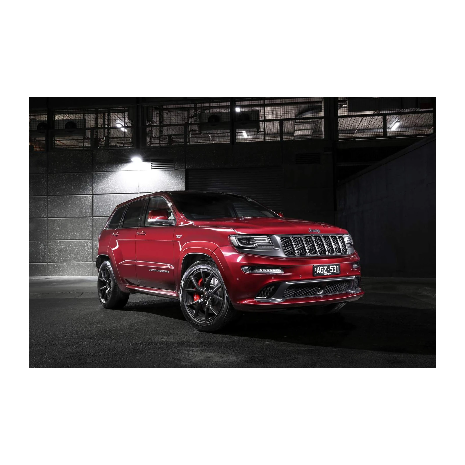 Red Jeep SRT Grand Cherokee Wall Art