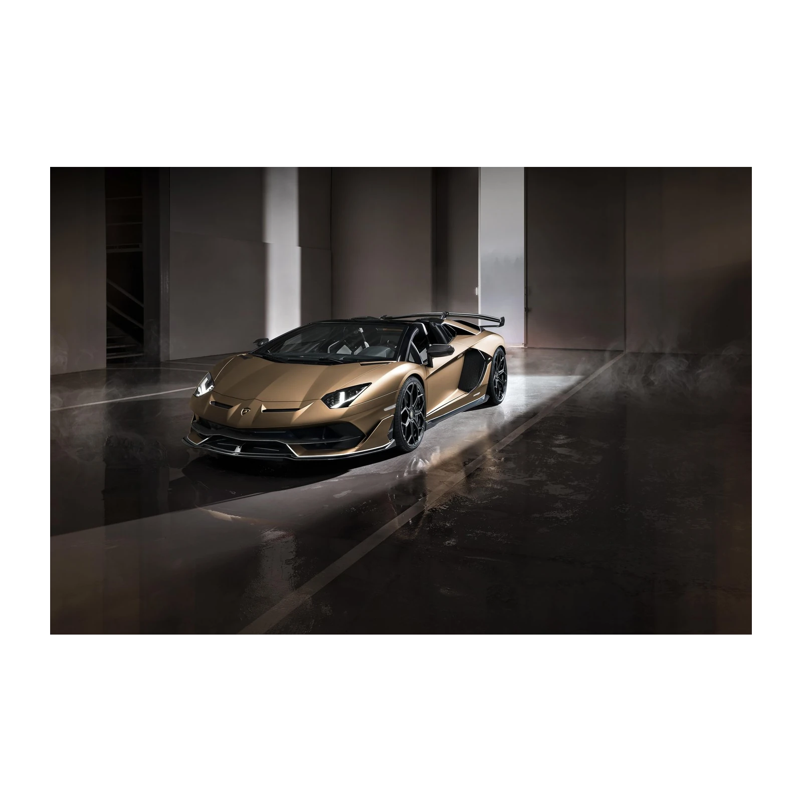 Luxury Gold Lamborghini Aventador Wall Art