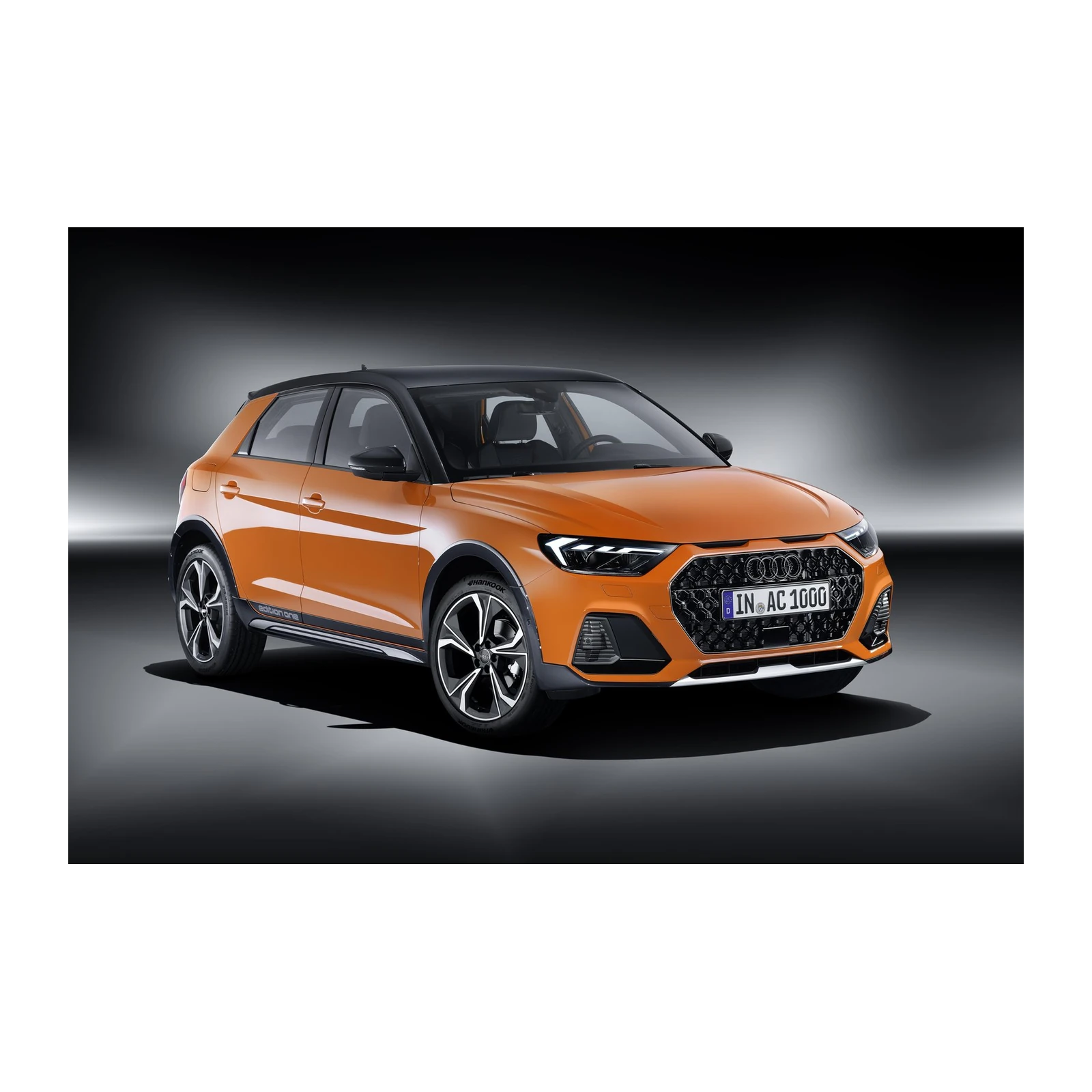 Audi Orange Sporty Car Metal Wall Art Wall Art