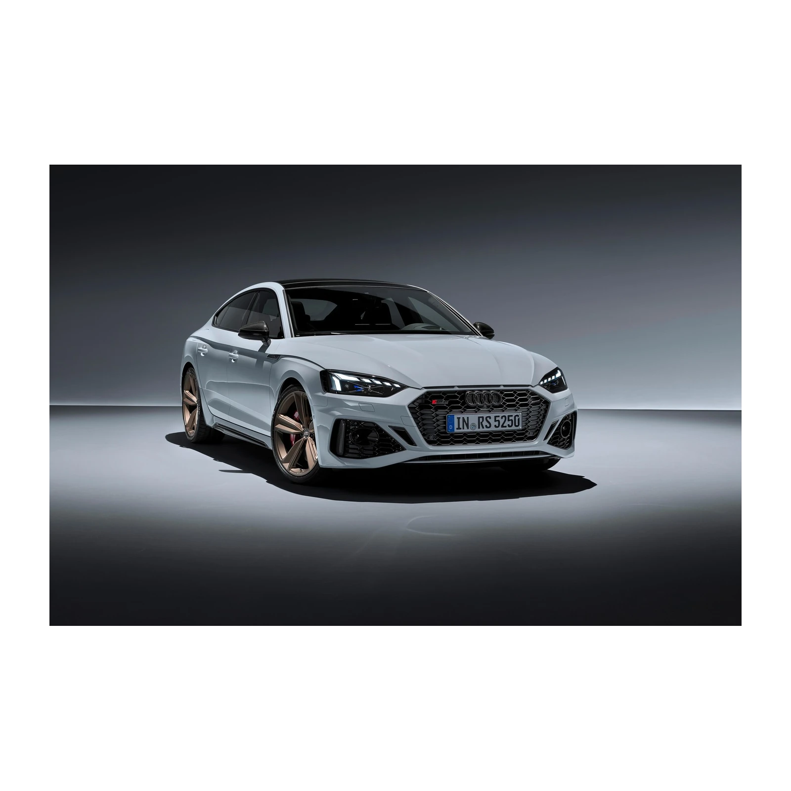 Audi RS 5 White Sports Car Wall Art