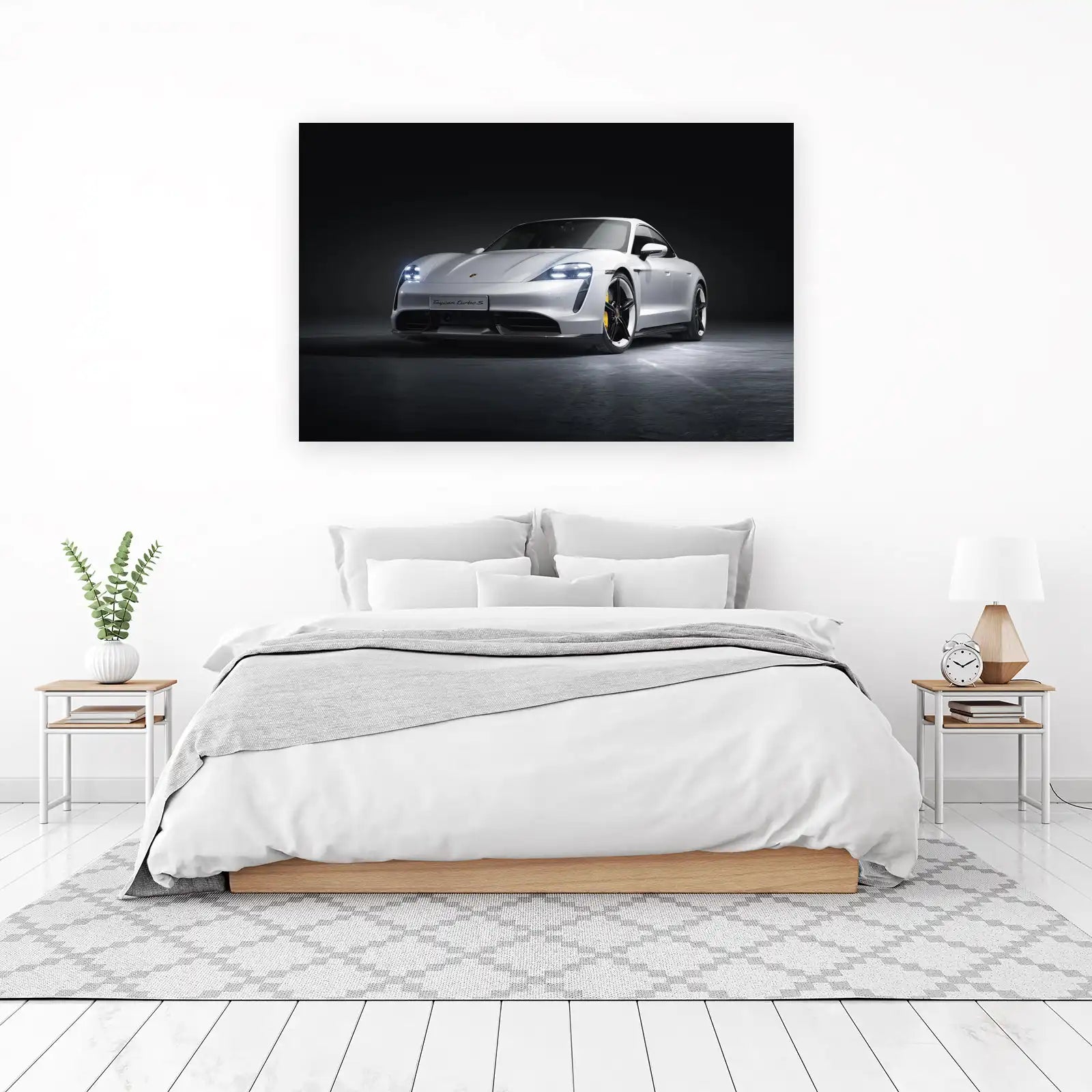 Luxury Porsche Taycan Turbo S Car Wall Art