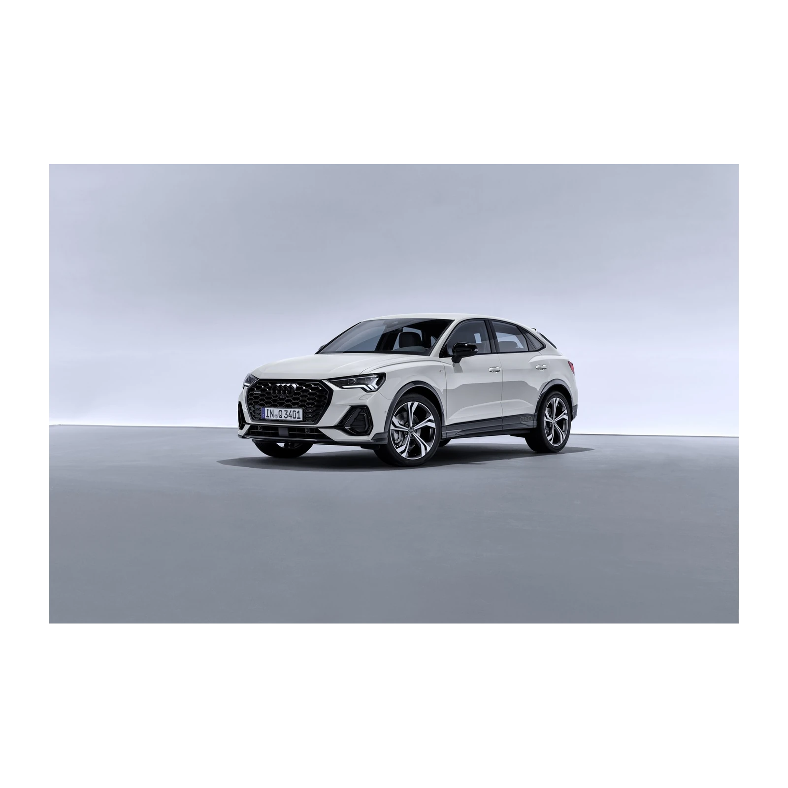 Modern White SUV Art Wall Art