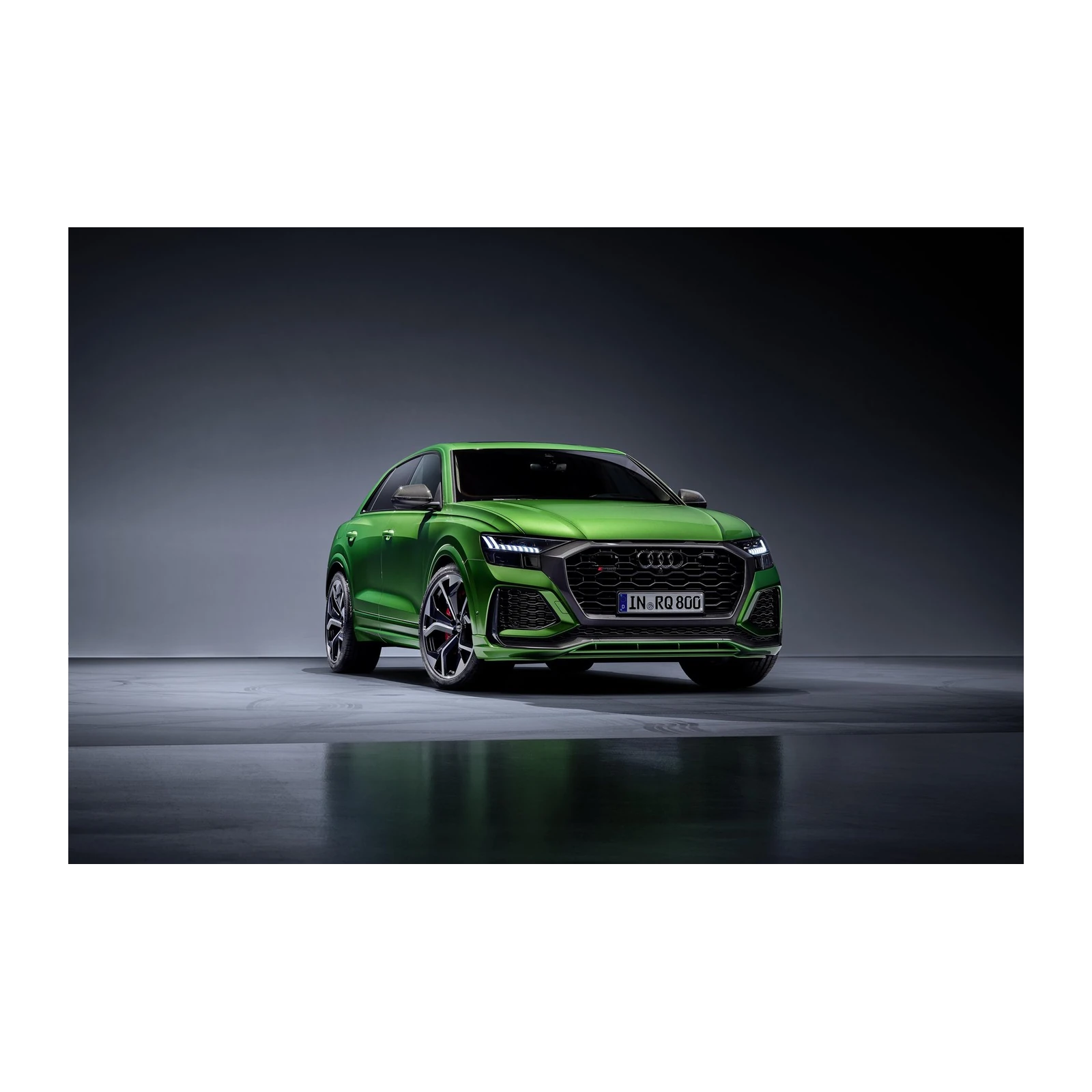 Vibrant Green Luxury SUV Car Wall Art