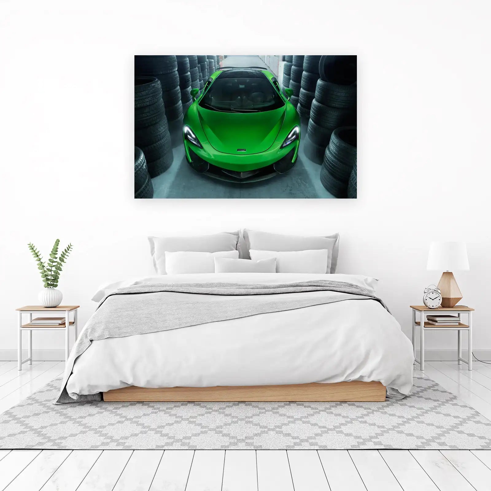 Vibrant Green McLaren Automotive Wall Art