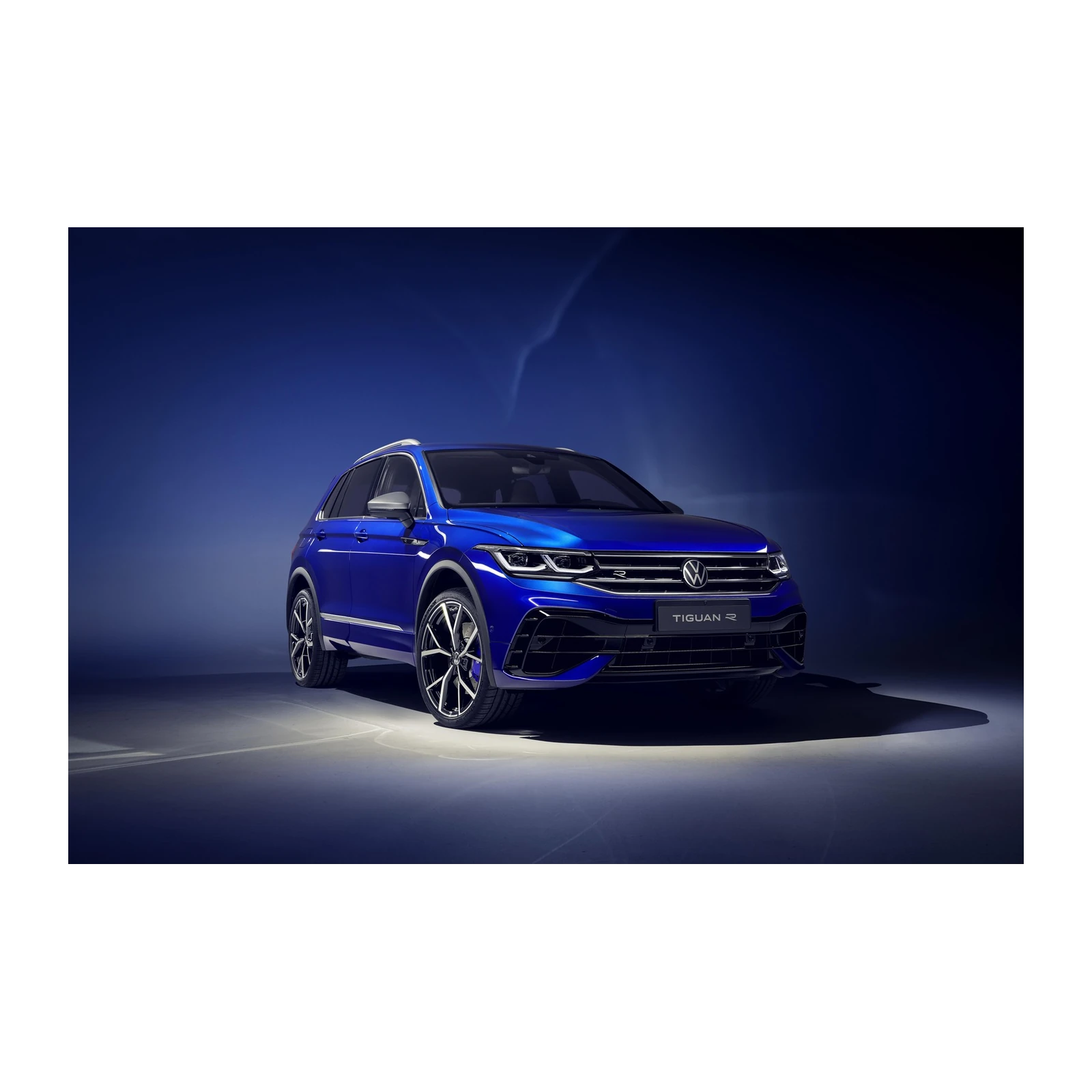 Bold Blue Tiguan R Line Automotive Wall Art