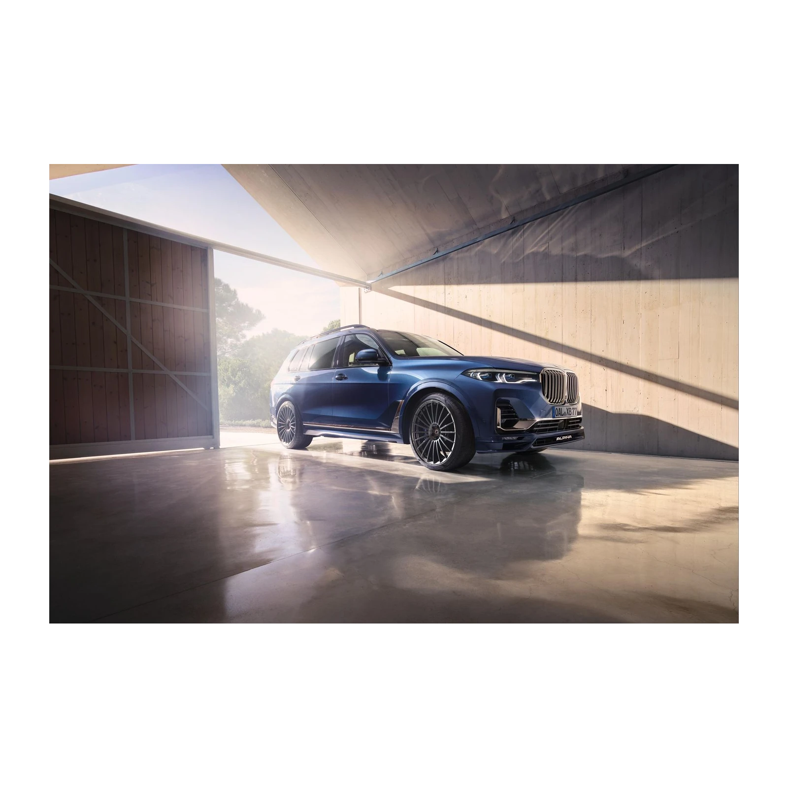 Luxury Blue Alpina SUV Wall Art