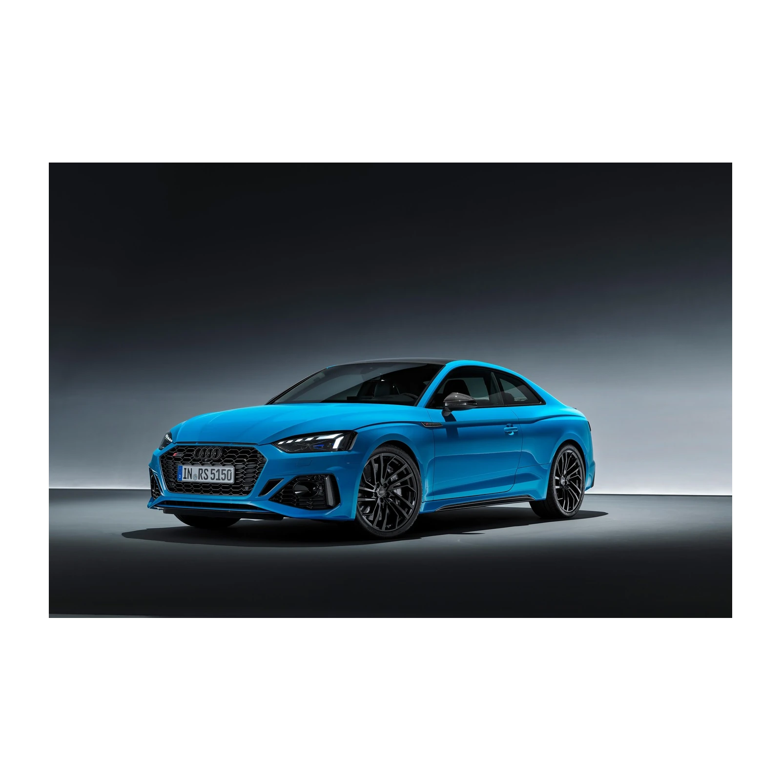Electric Blue Audi RS5 Coupe Wall Art Wall Art