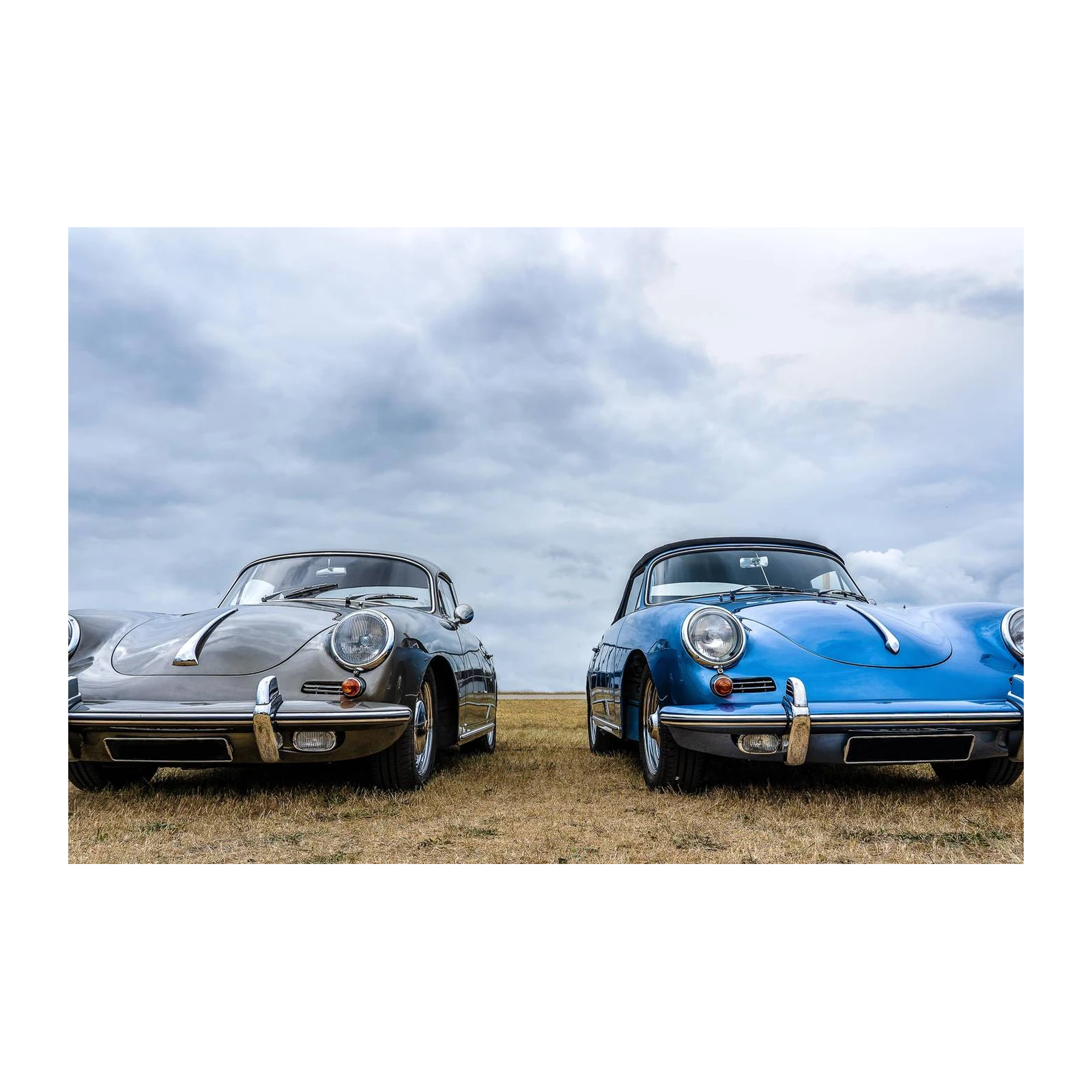Classic Porsche Duo Vintage Car Wall Art