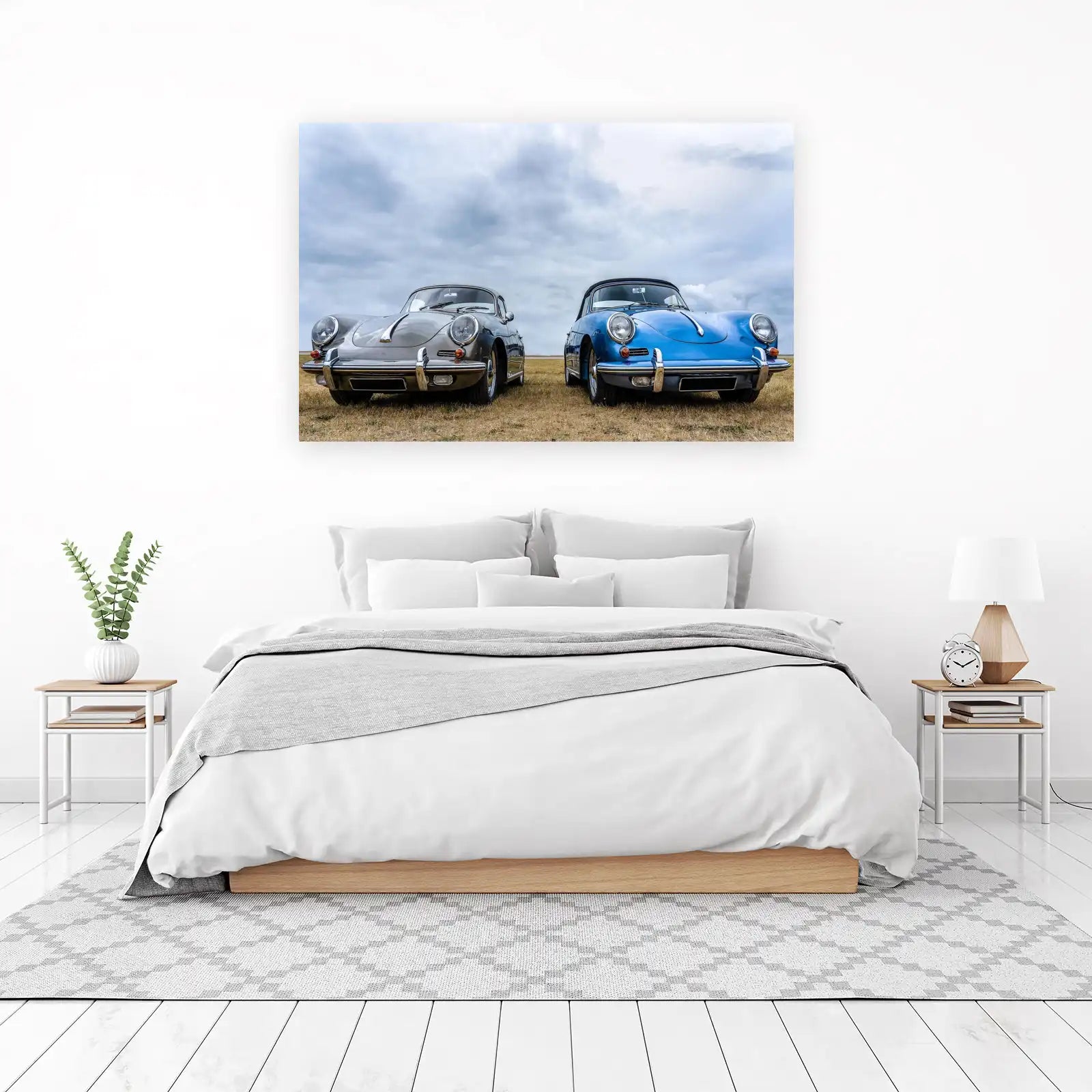 Classic Porsche Duo Vintage Car Wall Art