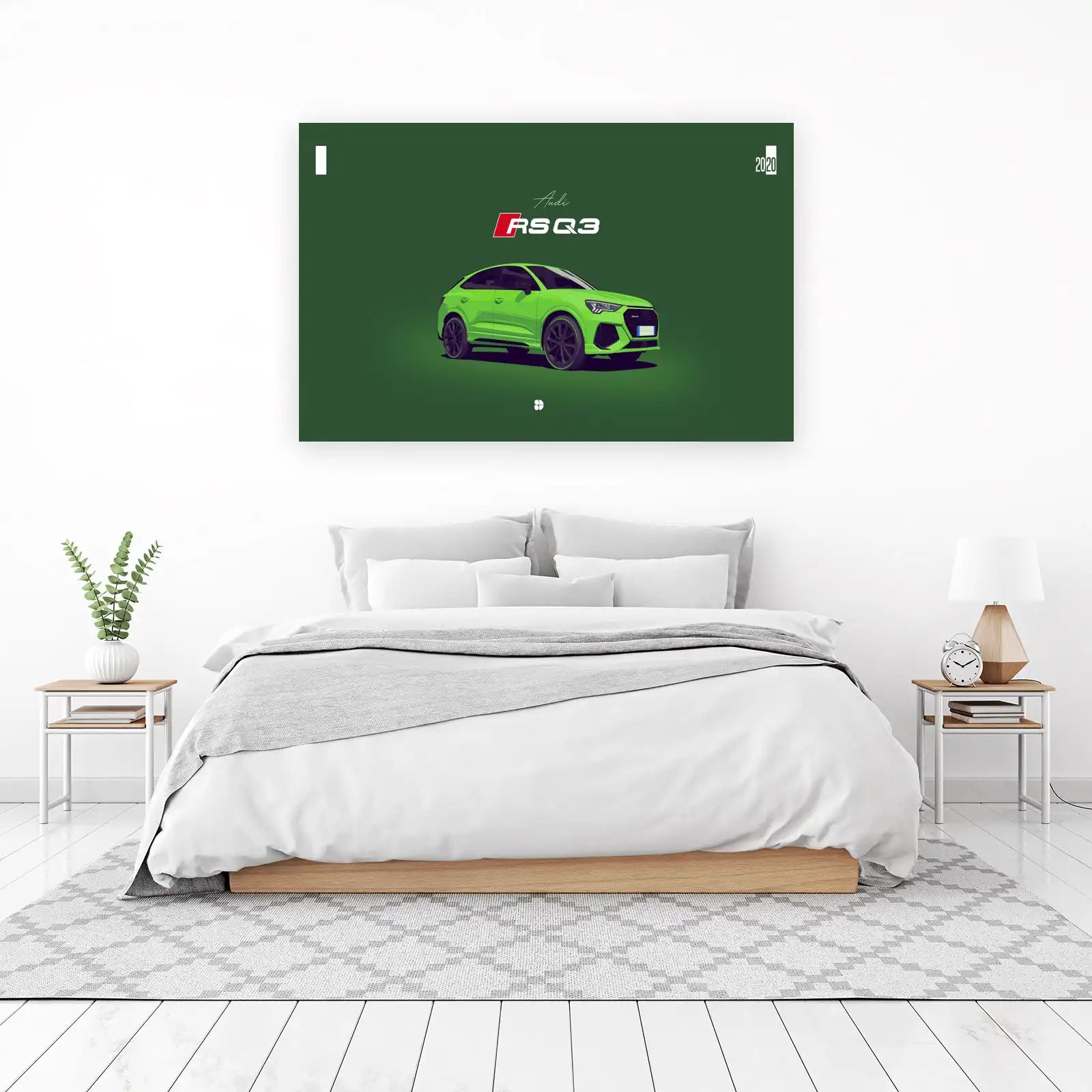 Vibrant Green Audi RS Q3 Art Wall Art