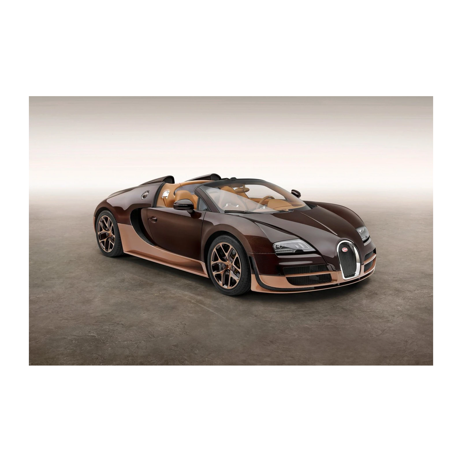 Luxury Brown Bugatti Veyron Car Wall Art
