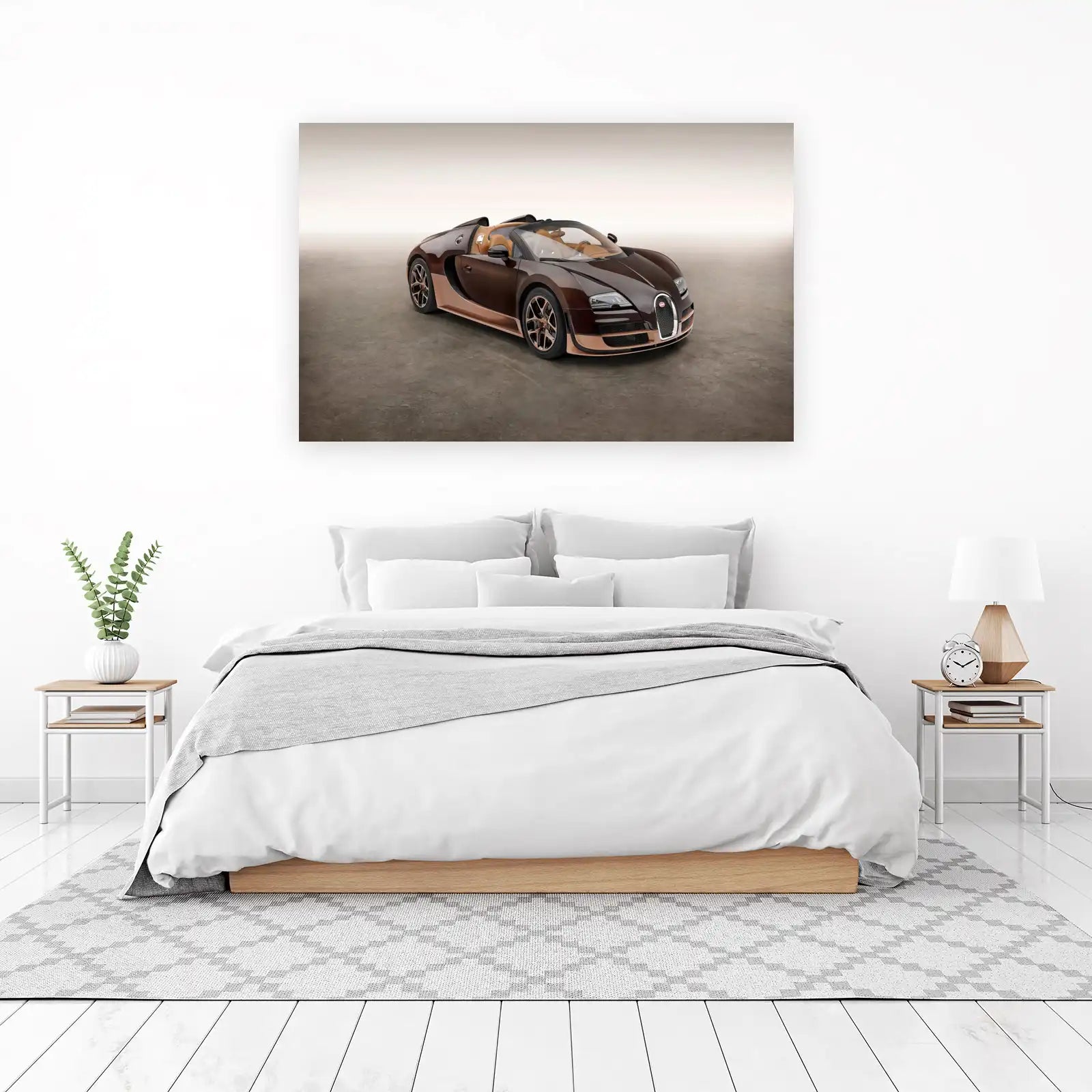 Luxury Brown Bugatti Veyron Car Wall Art