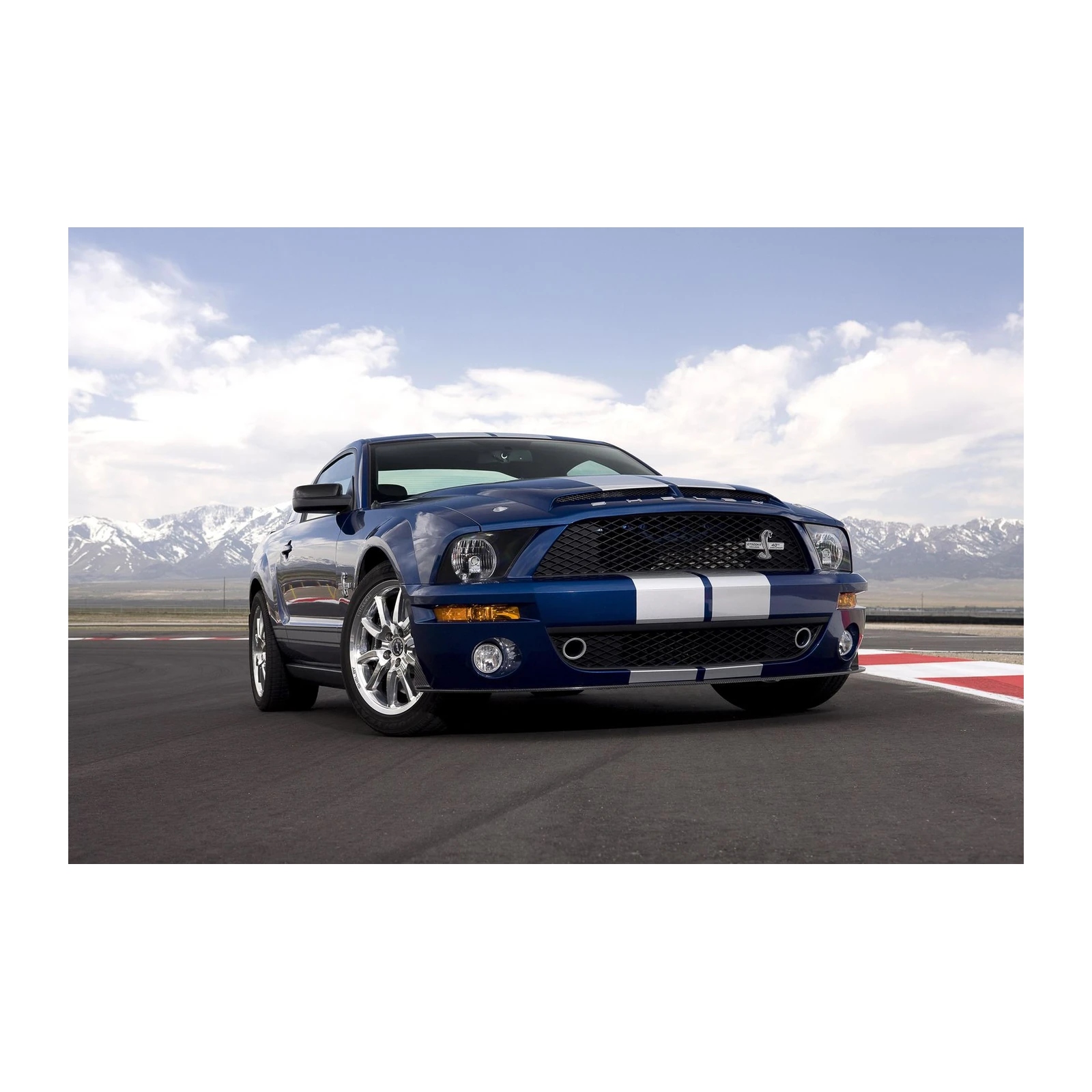 Blue Mustang Shelby GT500 Wall Art