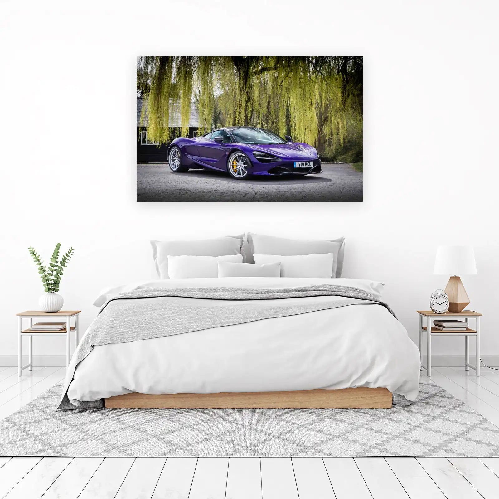 Stunning Purple McLaren 720S Wall Art