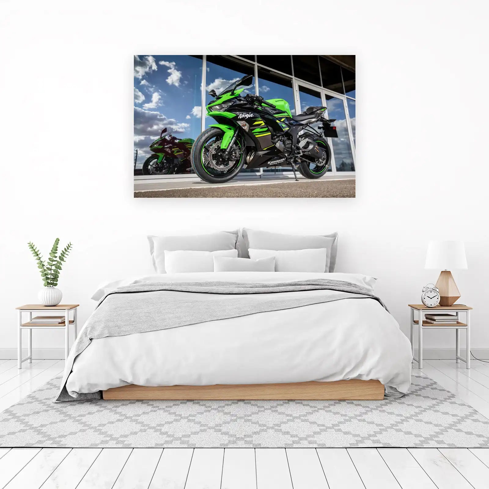 Kawasaki Ninja Motorcycle Speed Wall Art