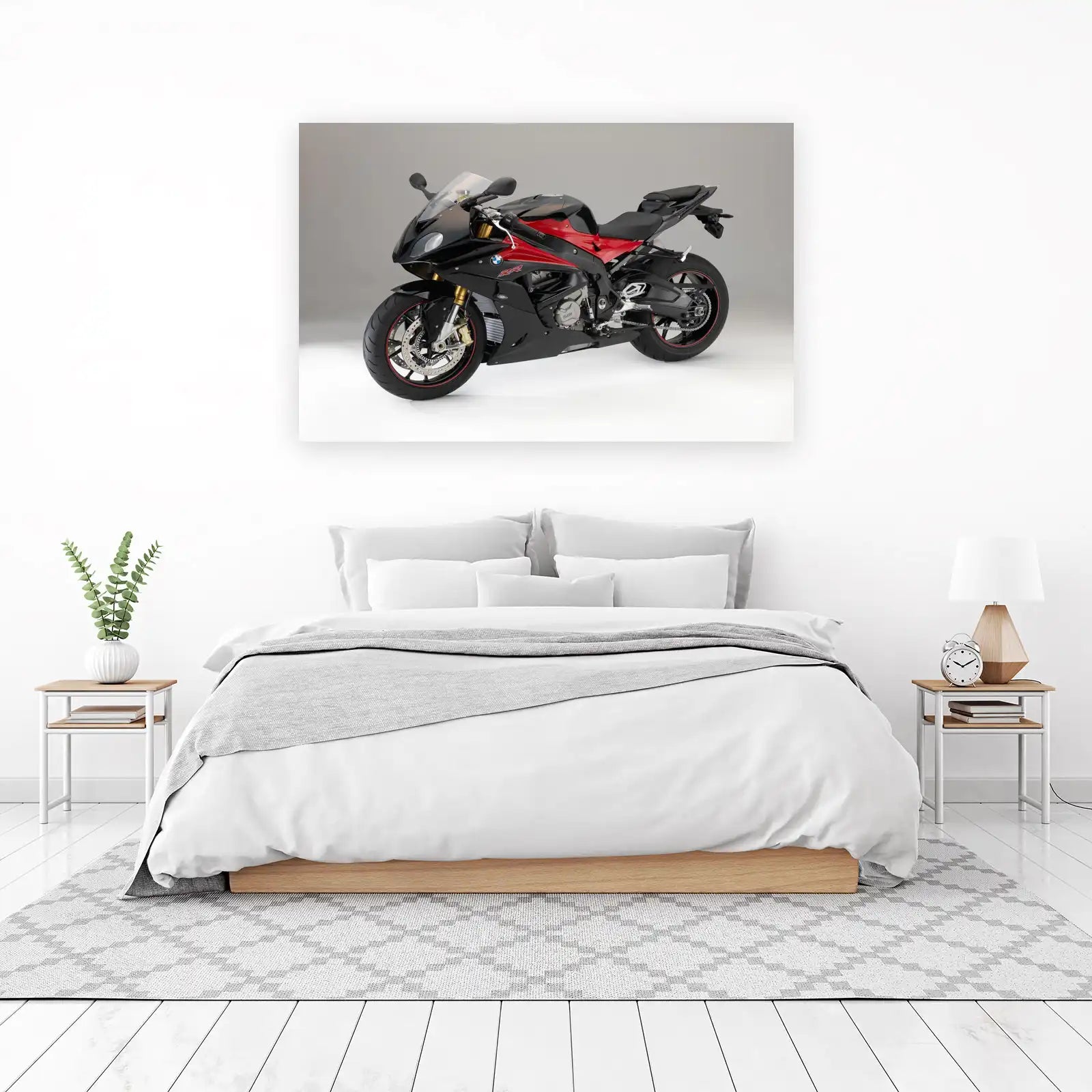 BMW S1000RR Black Red Speed Machine Wall Art