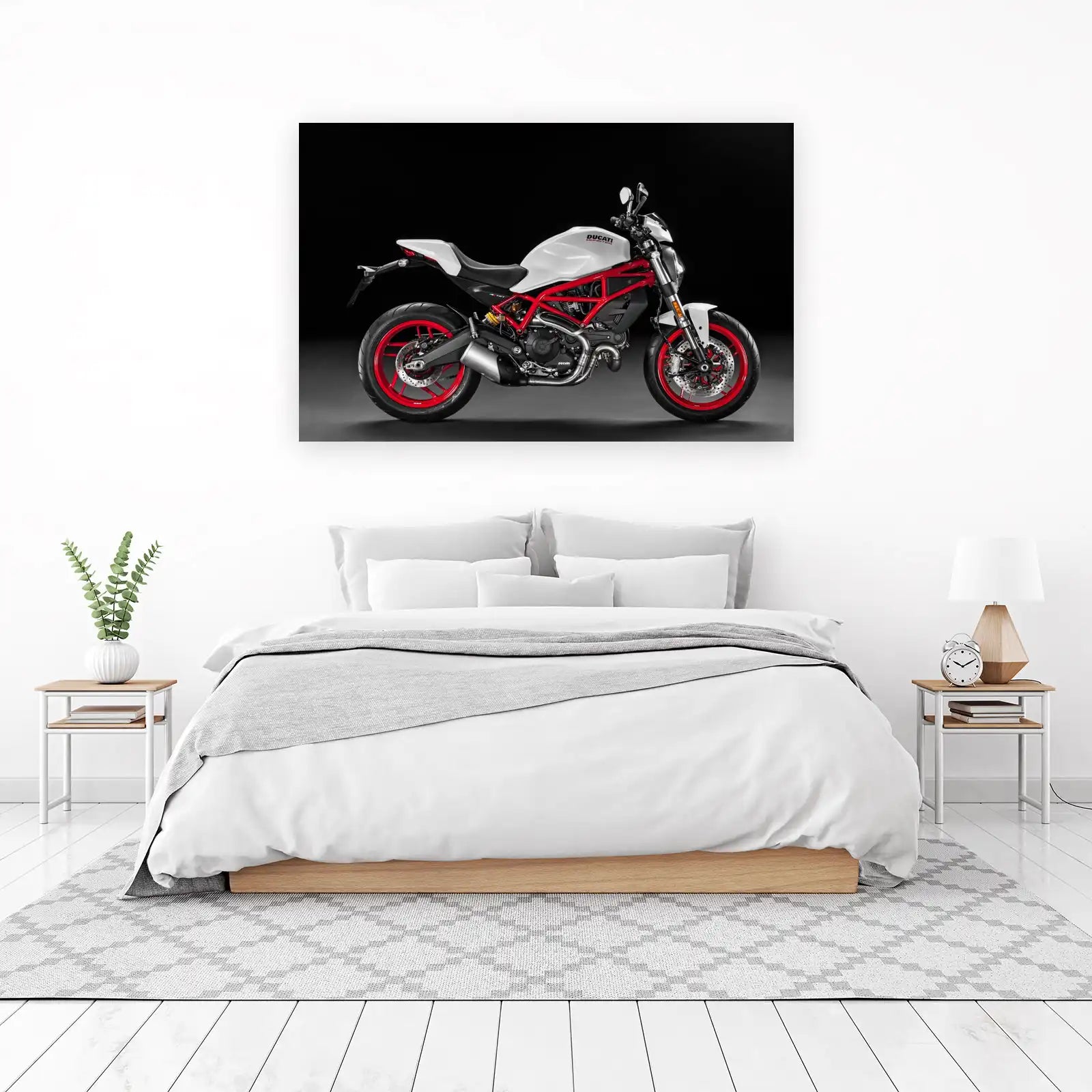 Ducati Monster Motorcycle Art Wall Art