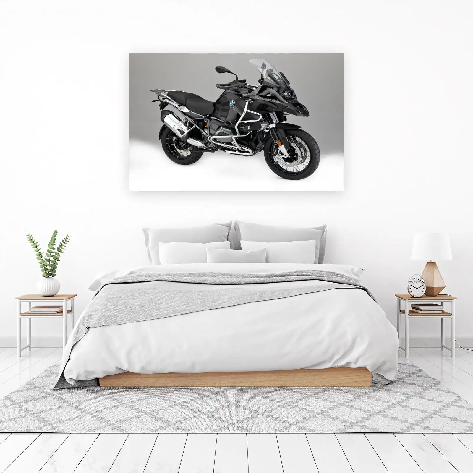 BMW Adventure Motorcycle Bold Black Wall Art