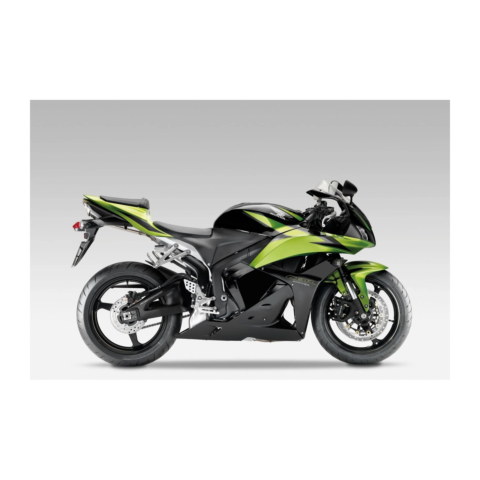 Honda CBR Sport Bike Green Black Wall Art