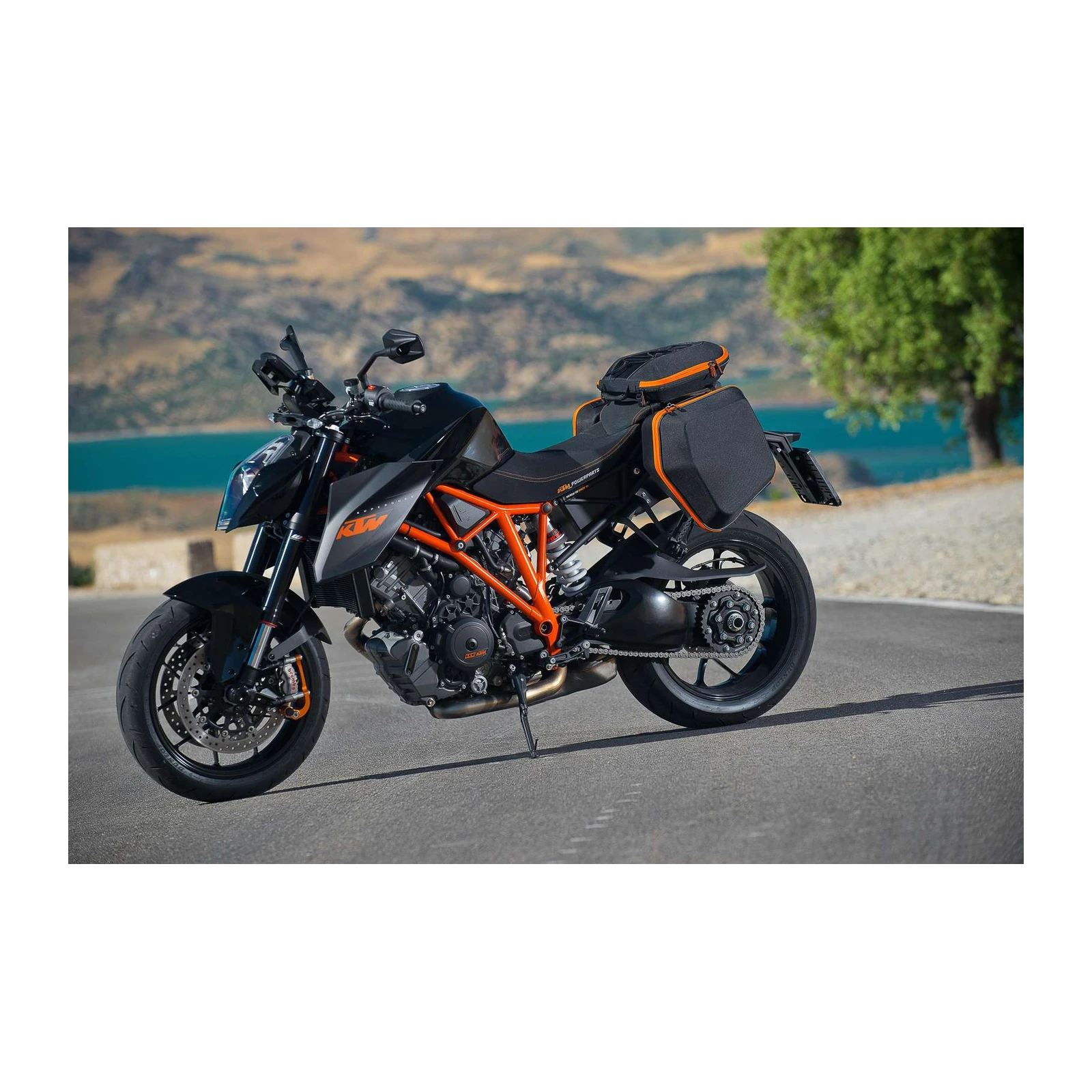 Dynamic KTM Motorcycle Orange & Black Wall Art