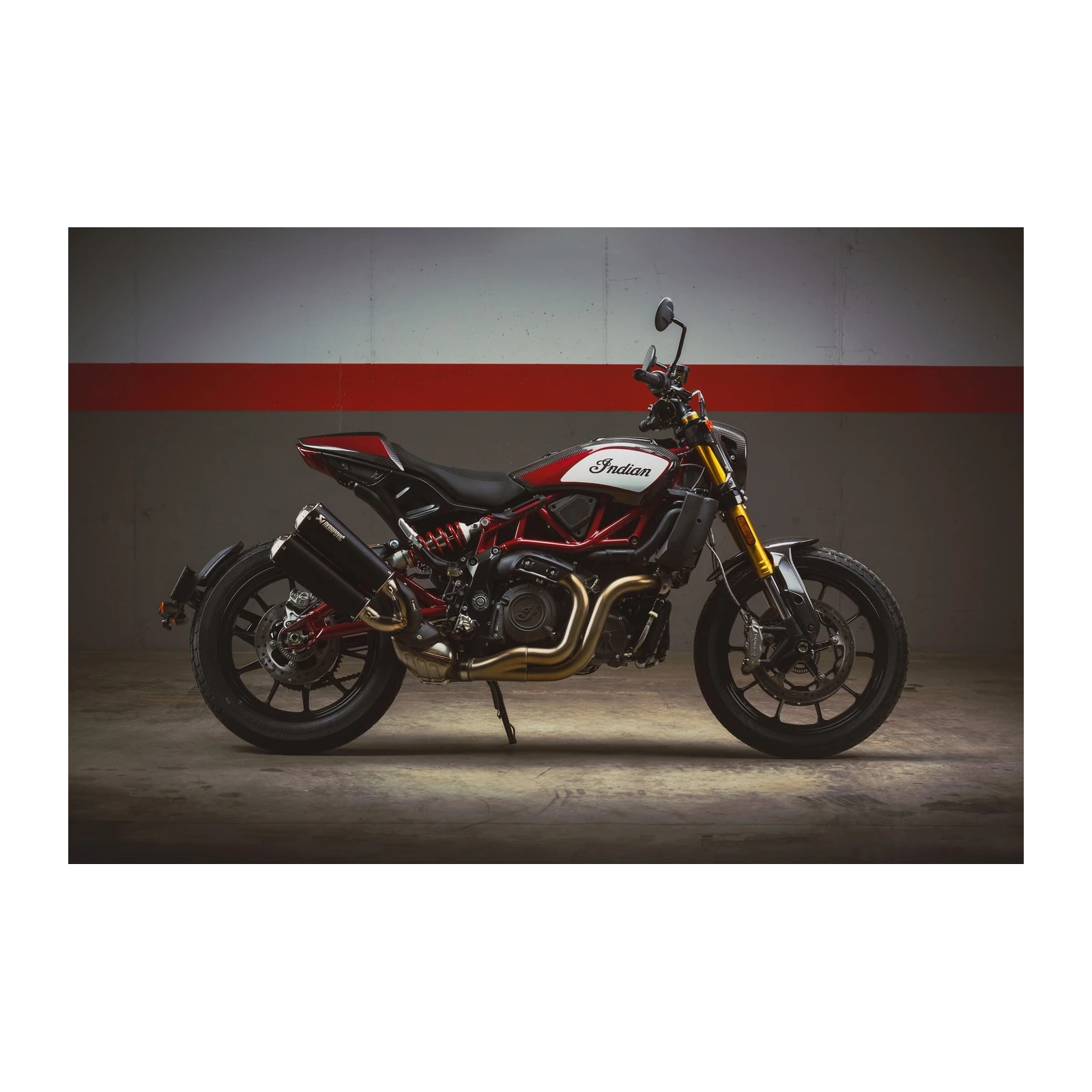 Bold Indian Motorcycle Street Art Wall Art