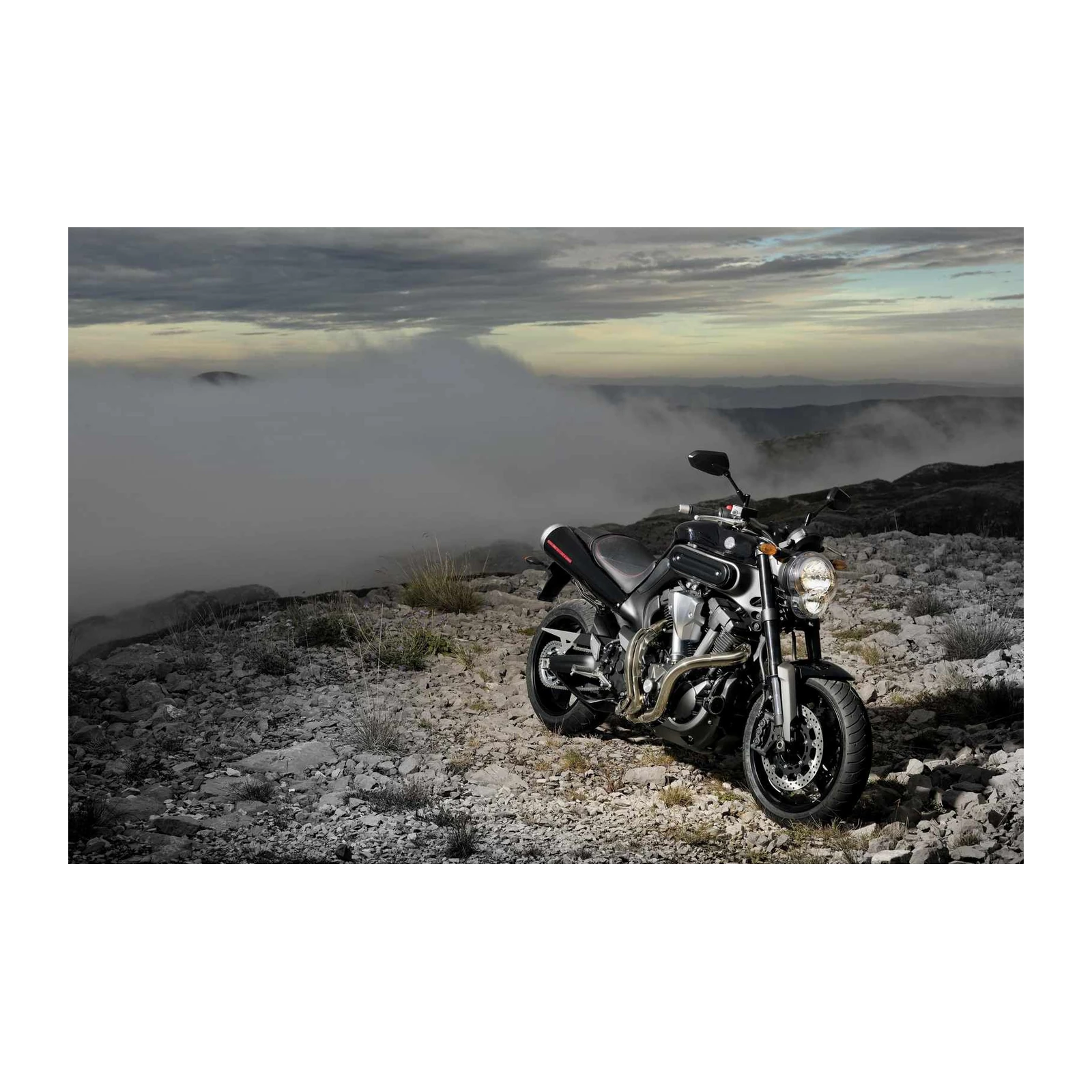 Bold Motorcycle Landscape Wall Art