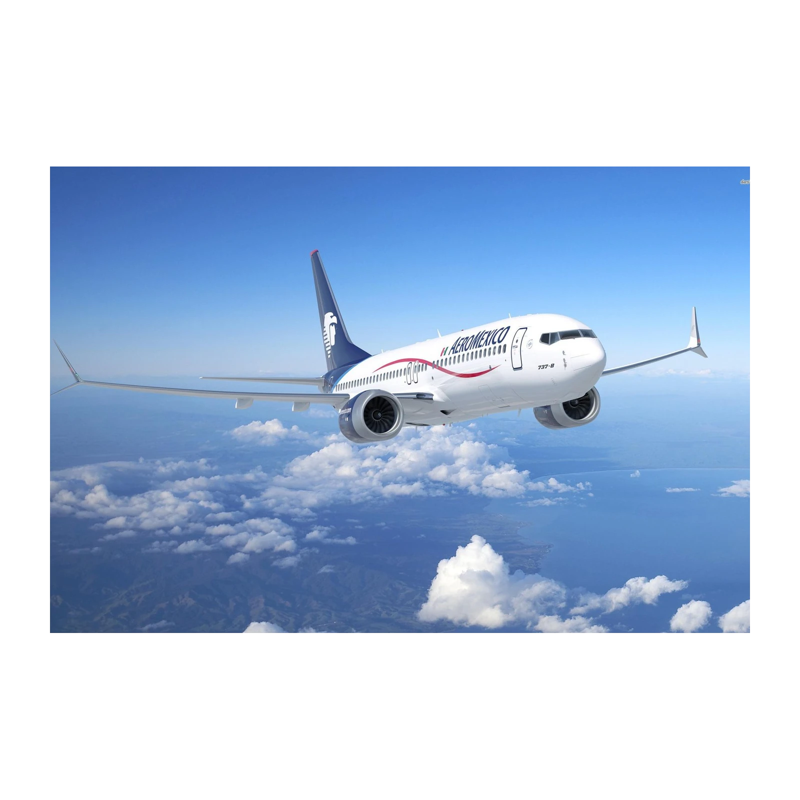Aeromexico Plane Aviation Art Wall Art