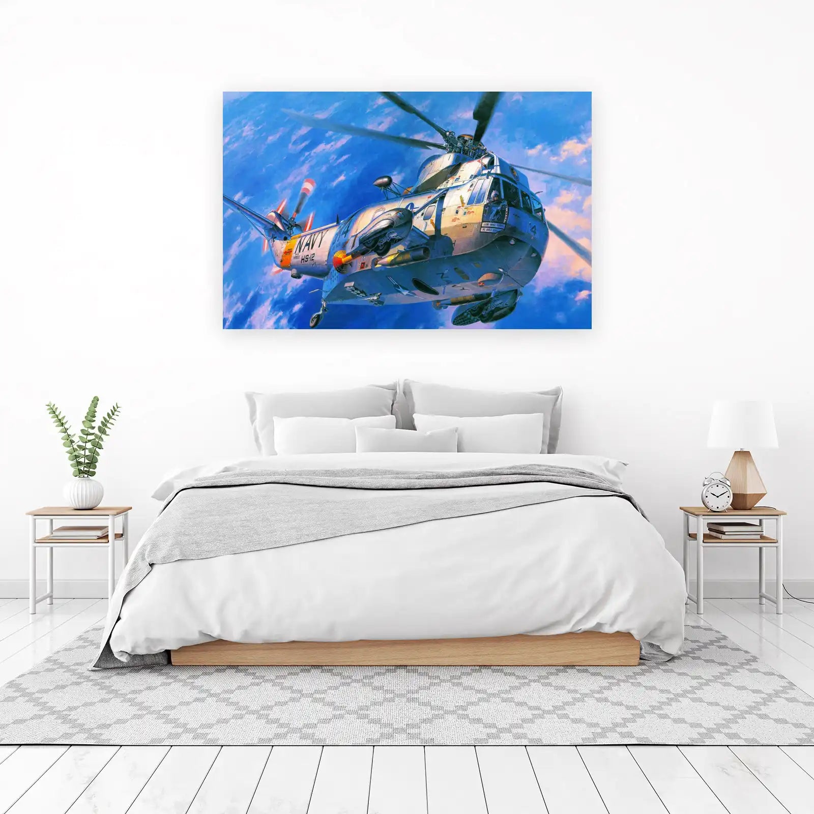 US Navy Helicopter Flight Wall Art