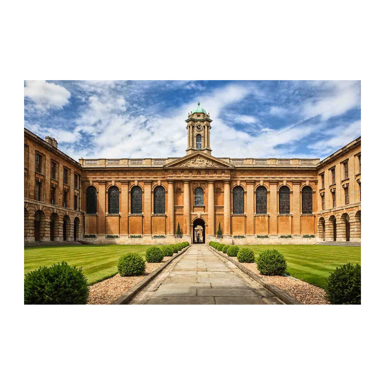 Grand University Courtyard Wall Art