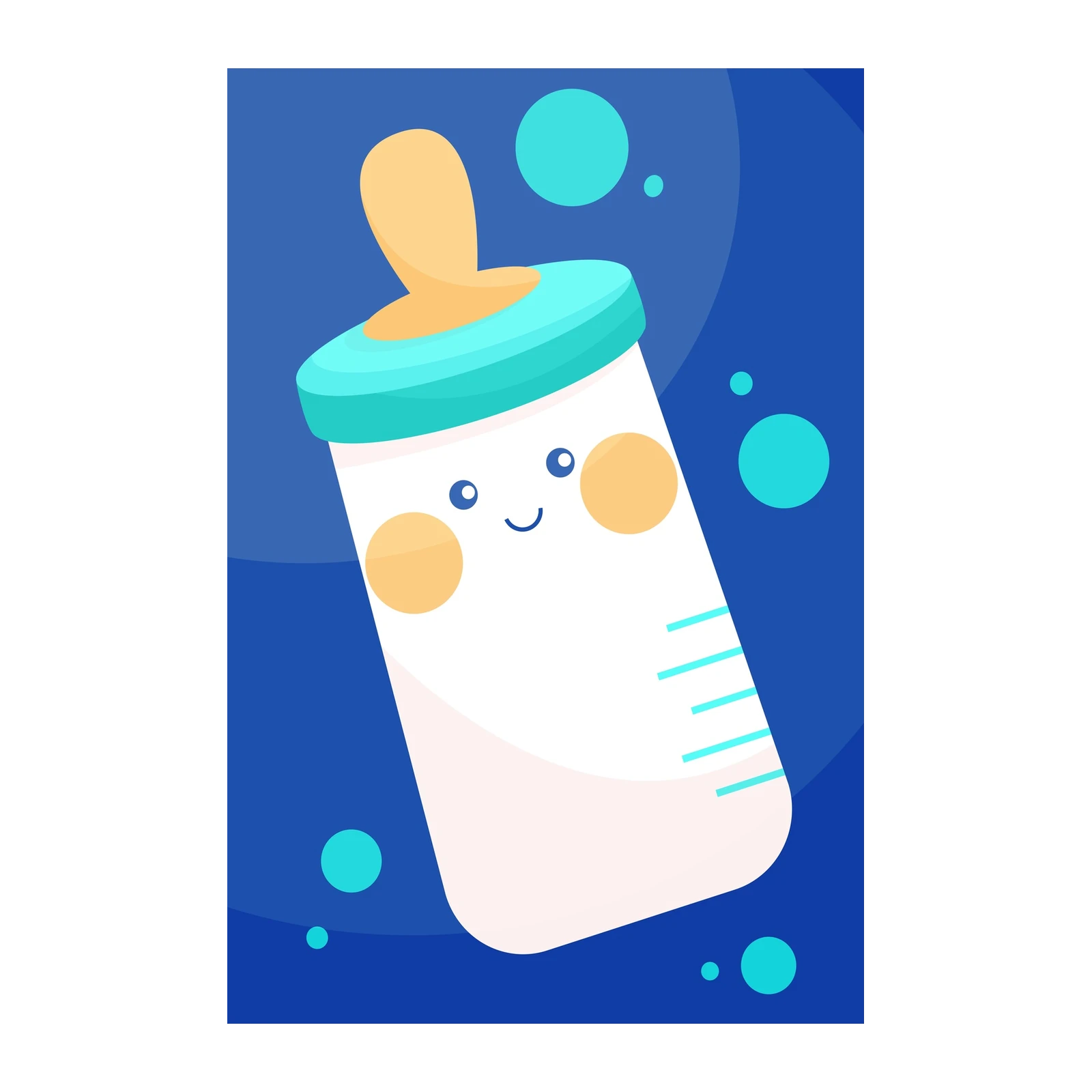 Cute Baby Bottle Art Wall Art for Nursery