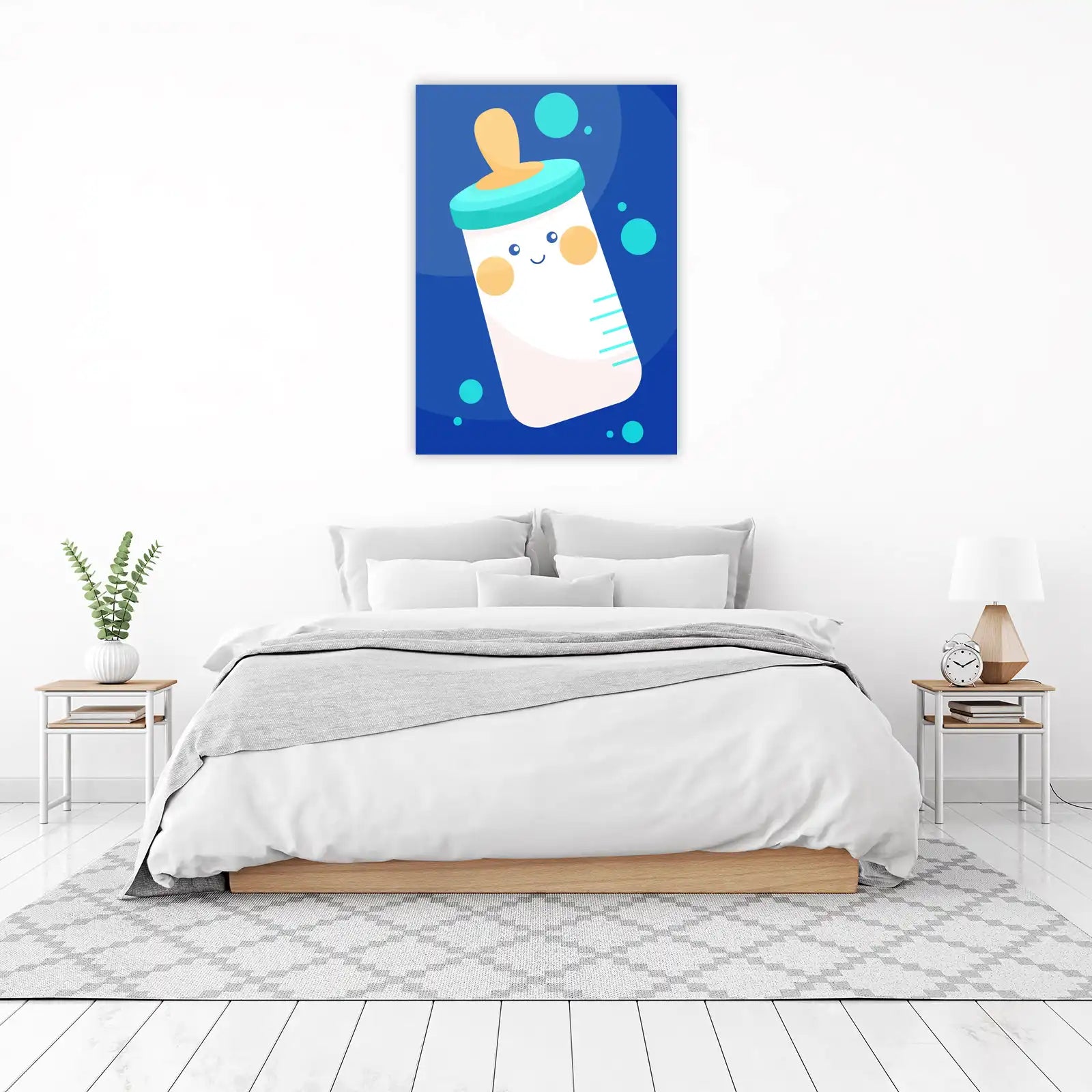 Cute Baby Bottle Art Wall Art for Nursery