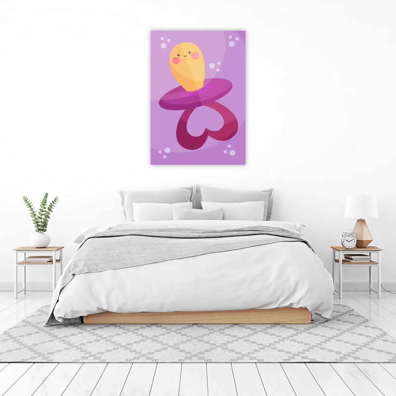 Cute Baby Pacifier Wall Art for Nursery Decor