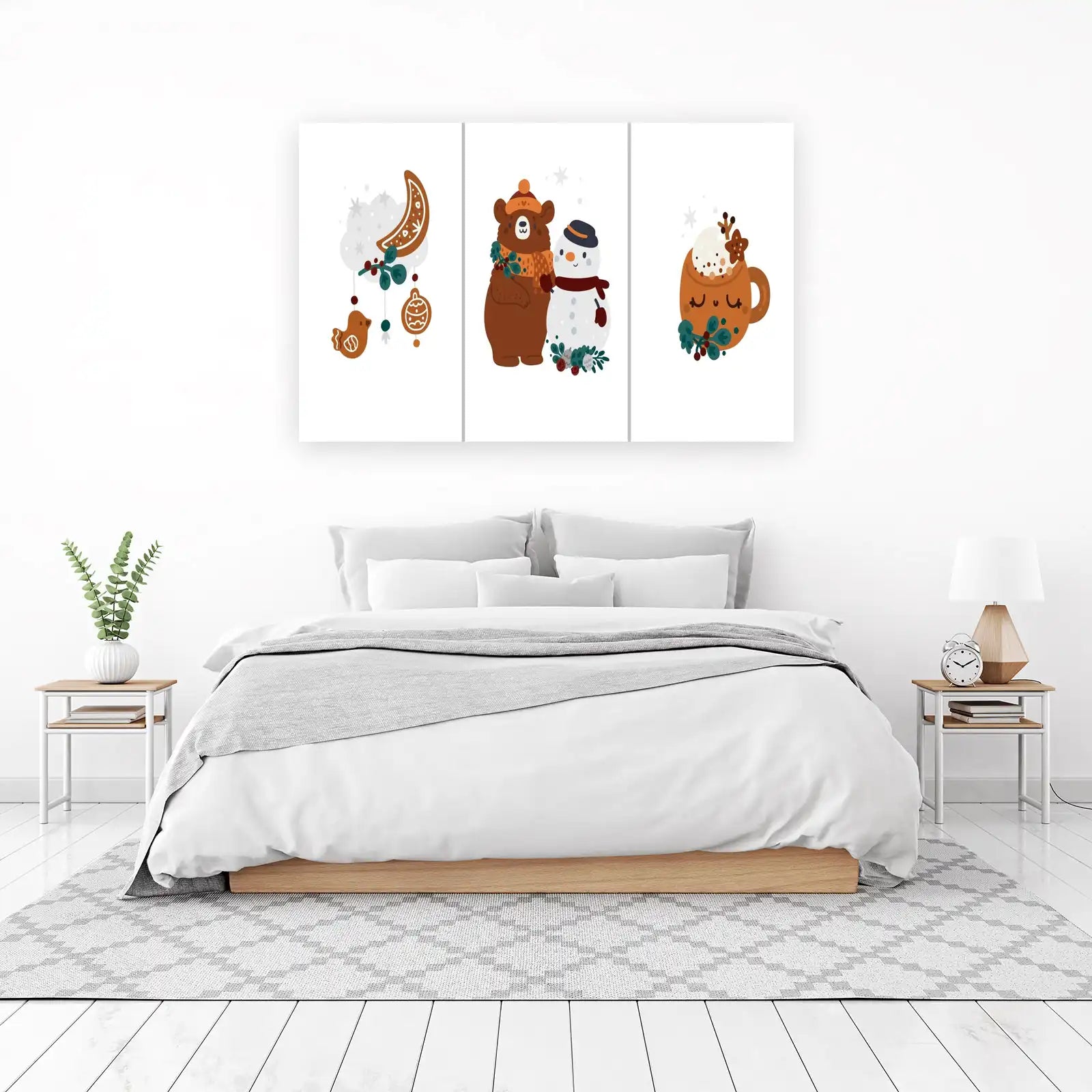 Cozy Winter Friends Gingerbread Art Wall Art