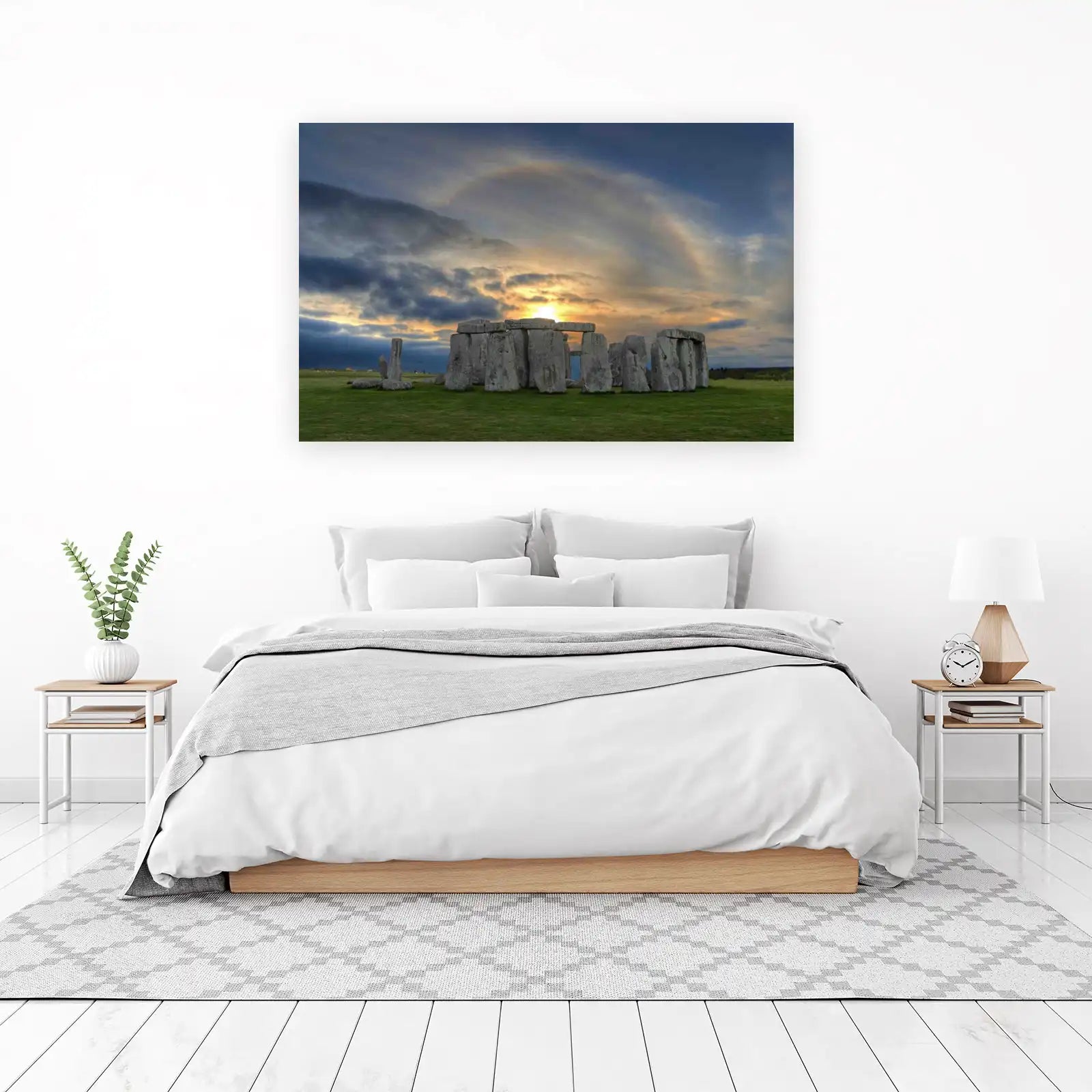 Mystical Stonehenge Sunset Wall Art