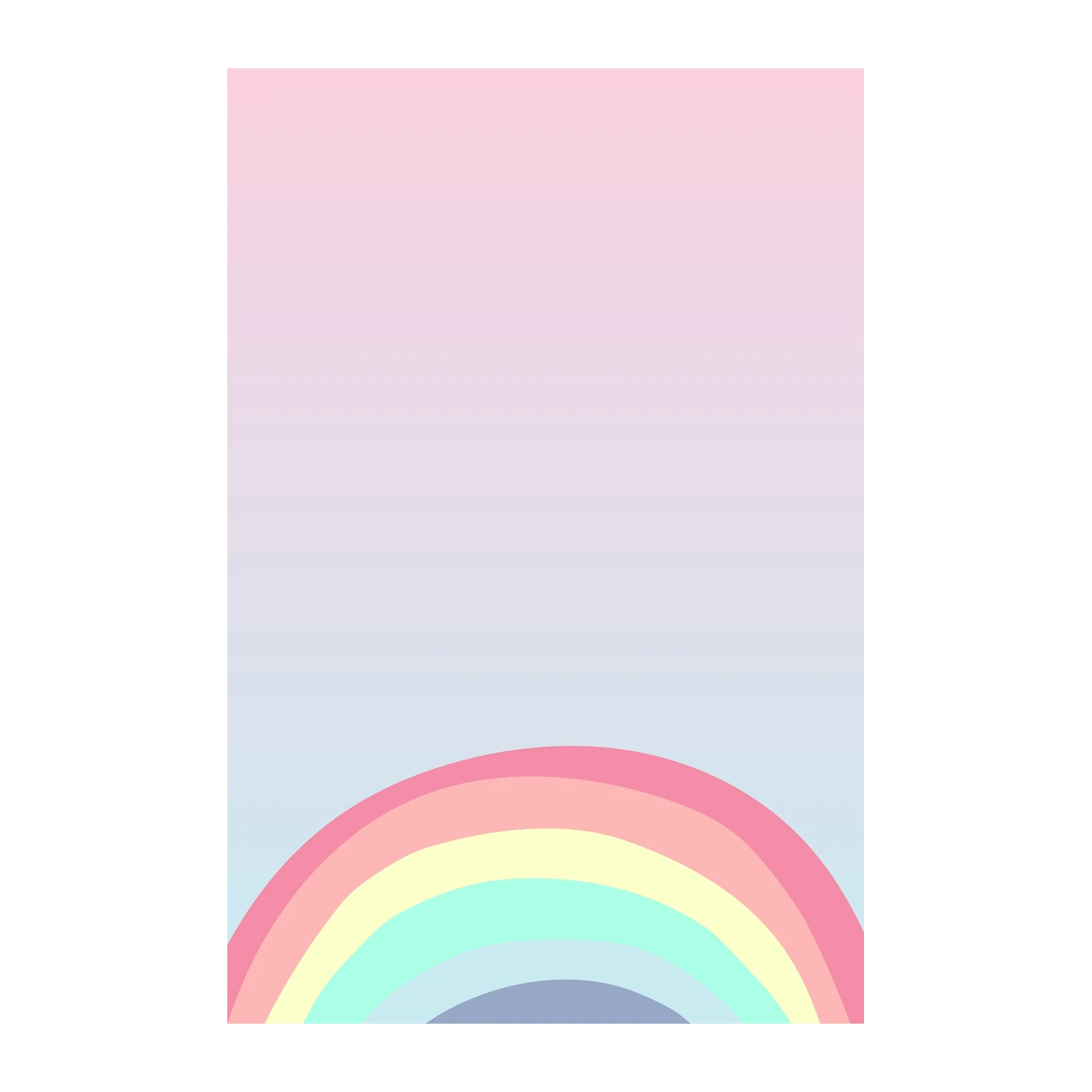 Pastel Rainbow Serenity Wall Art
