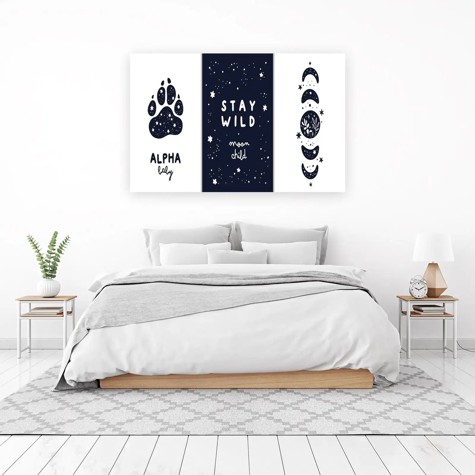 Cosmic Paw & Moon Child Wall Art