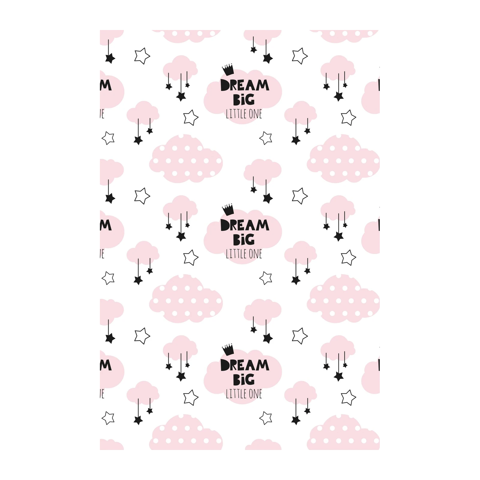 Dream Big Little One Clouds & Stars Wall Art